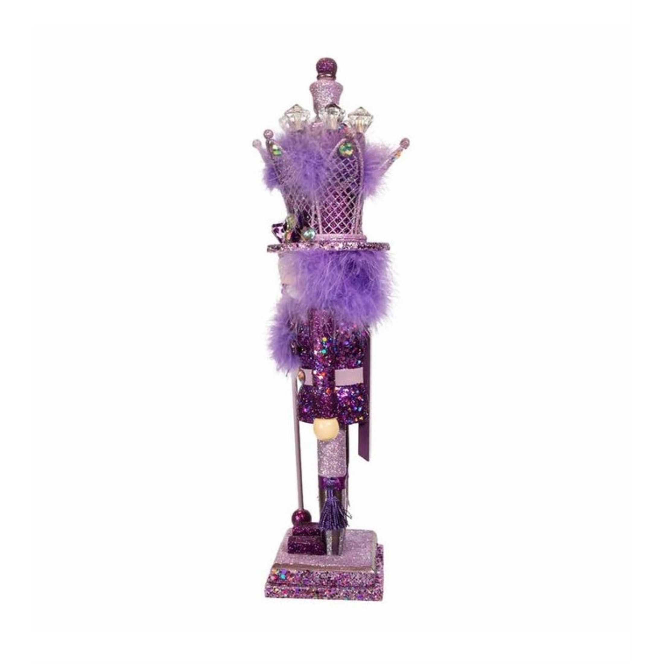 Kurt Adler Hollywood Wooden Nutcracker Collection, Purple King, 16"
