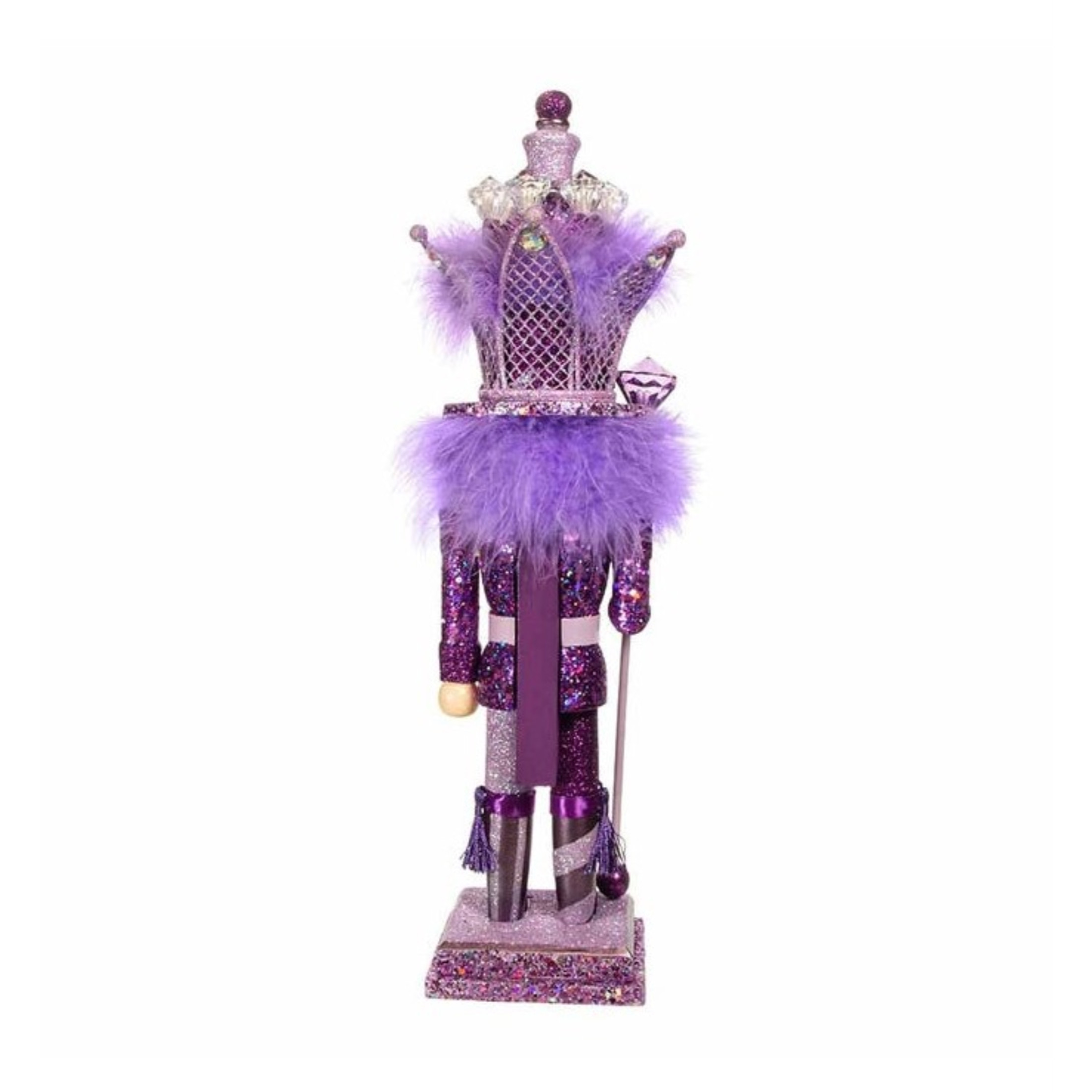 Kurt Adler Hollywood Wooden Nutcracker Collection, Purple King, 16"