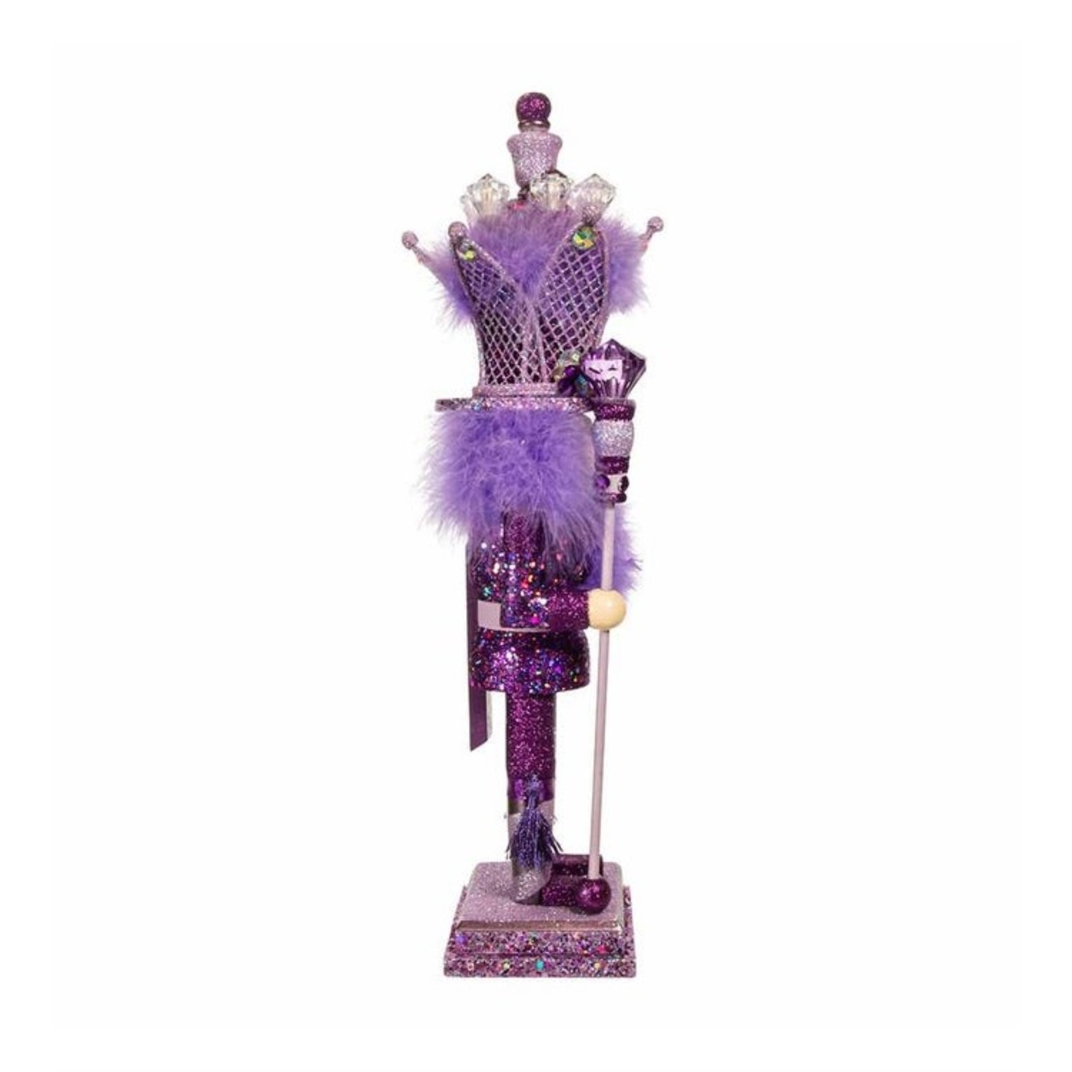 Kurt Adler Hollywood Wooden Nutcracker Collection, Purple King, 16"
