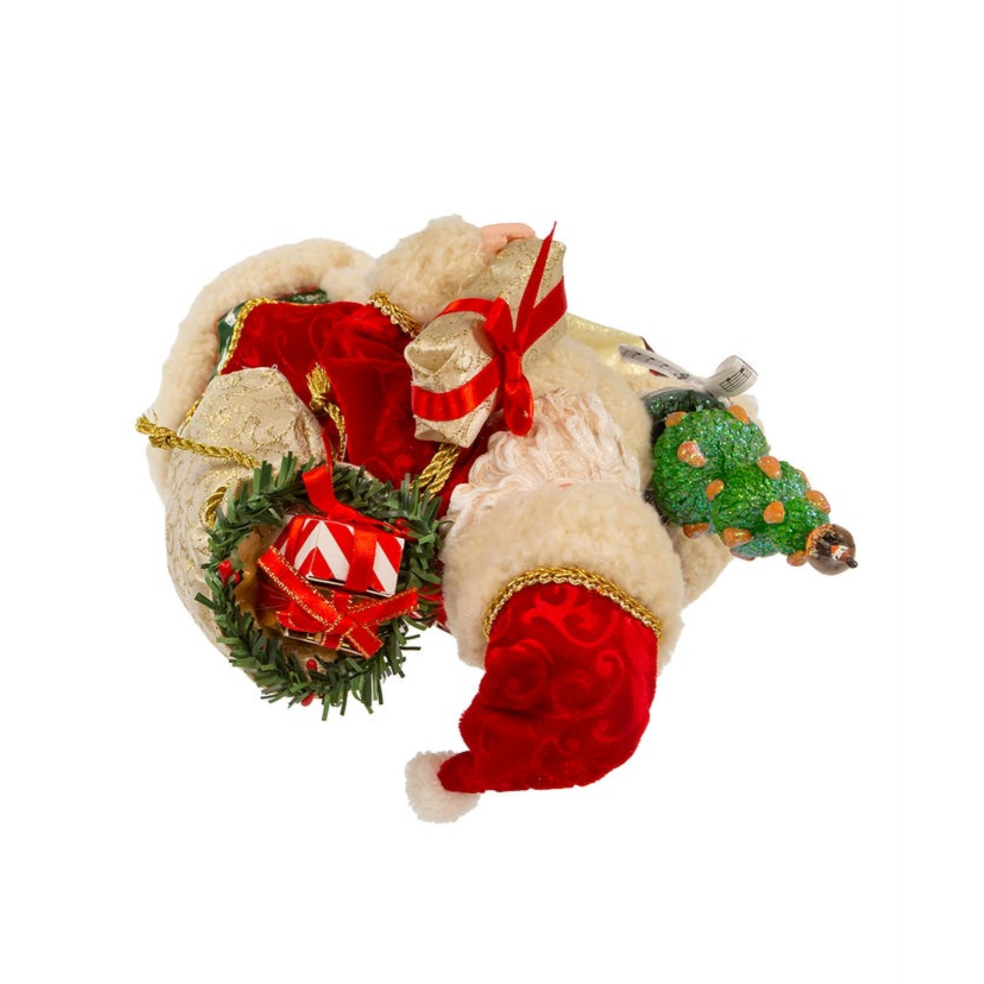 Kurt Adler Fabriché Musical 12 Days Of Christmas Santa, 10.5"