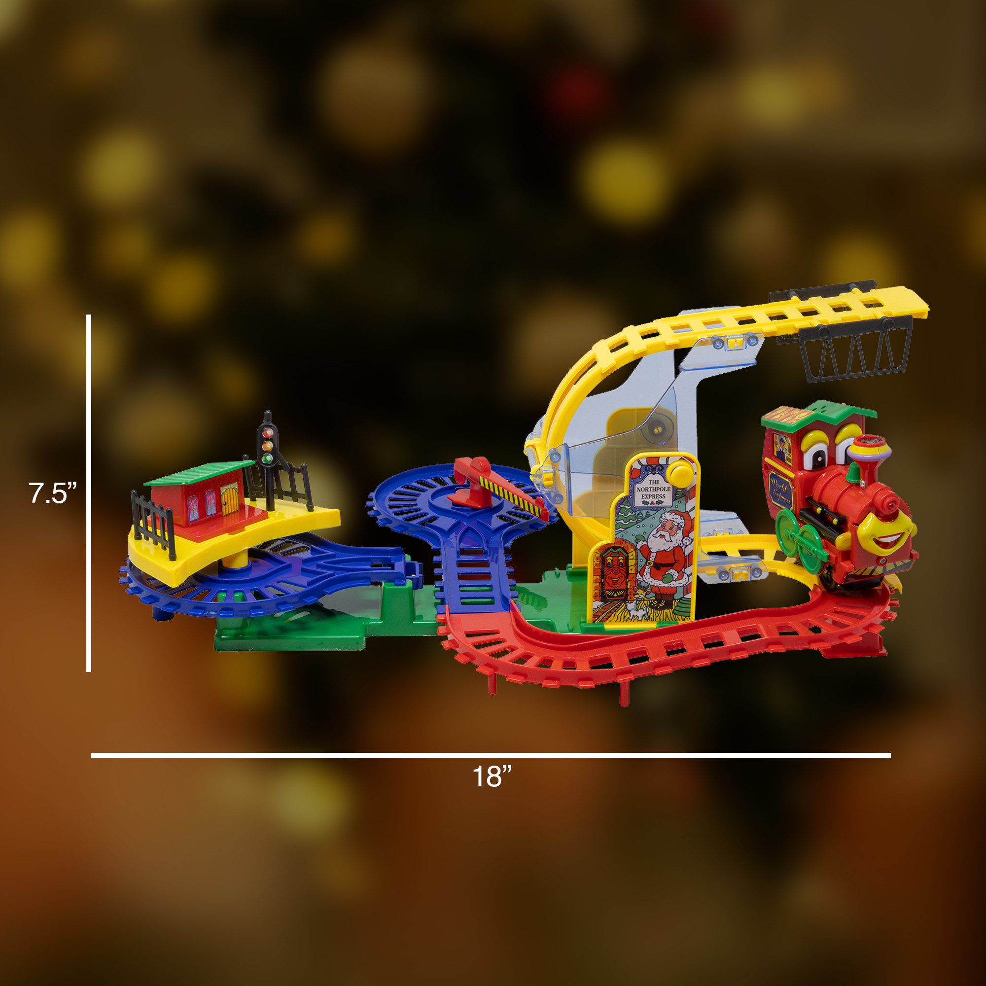 Kurt Adler Battery-Operated Musical North Pole Express Train