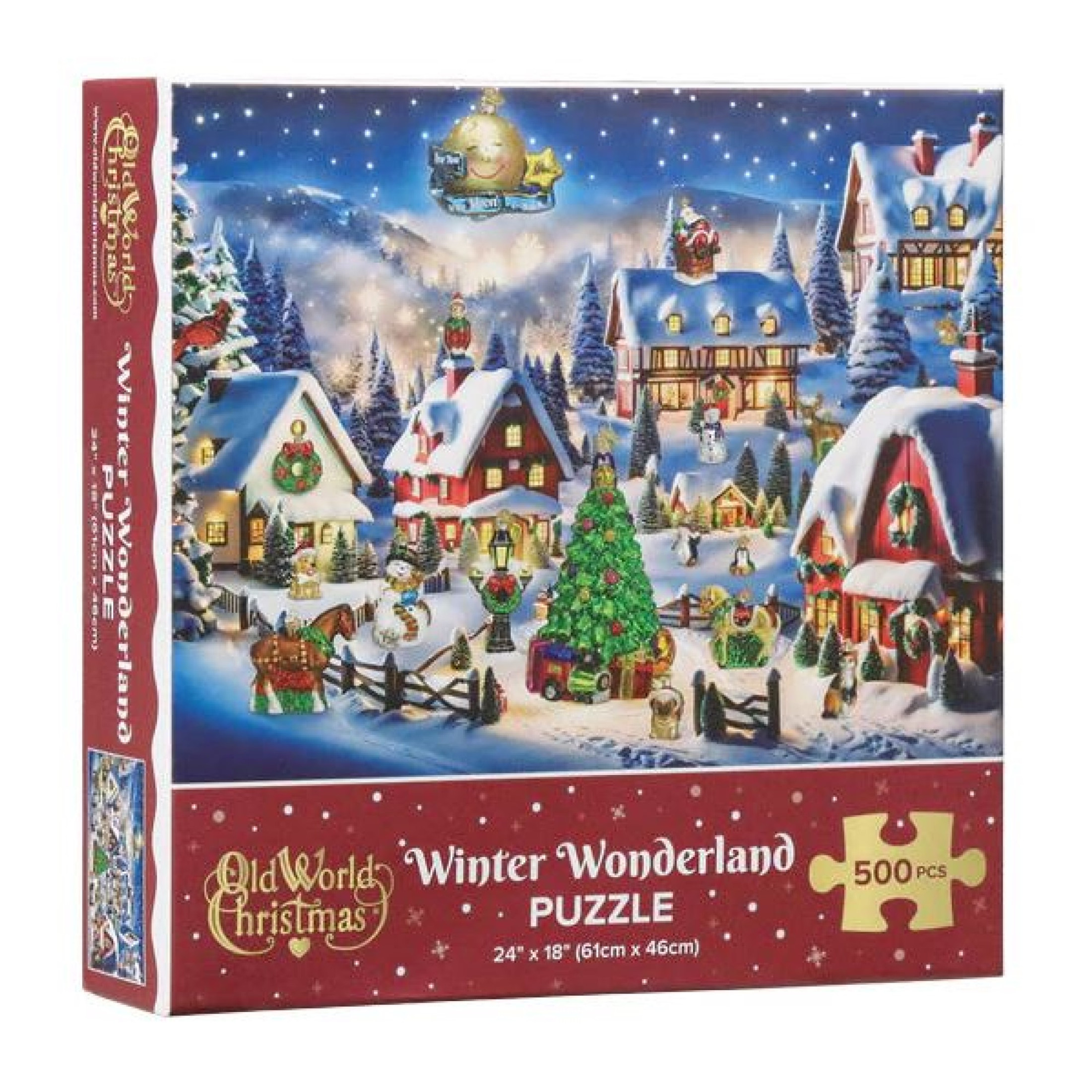Old World Christmas Holiday Puzzle, Winter Wonderland, 24" x 18"