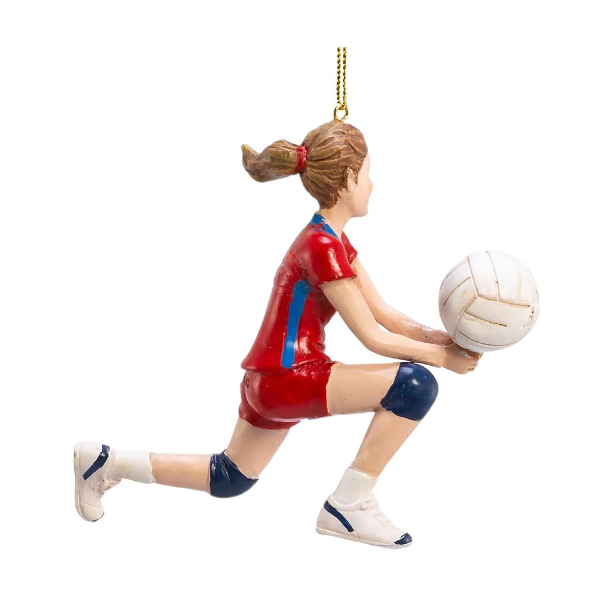 Kurt Adler Resin Ornament for Christmas Tree, Volleyball Girl