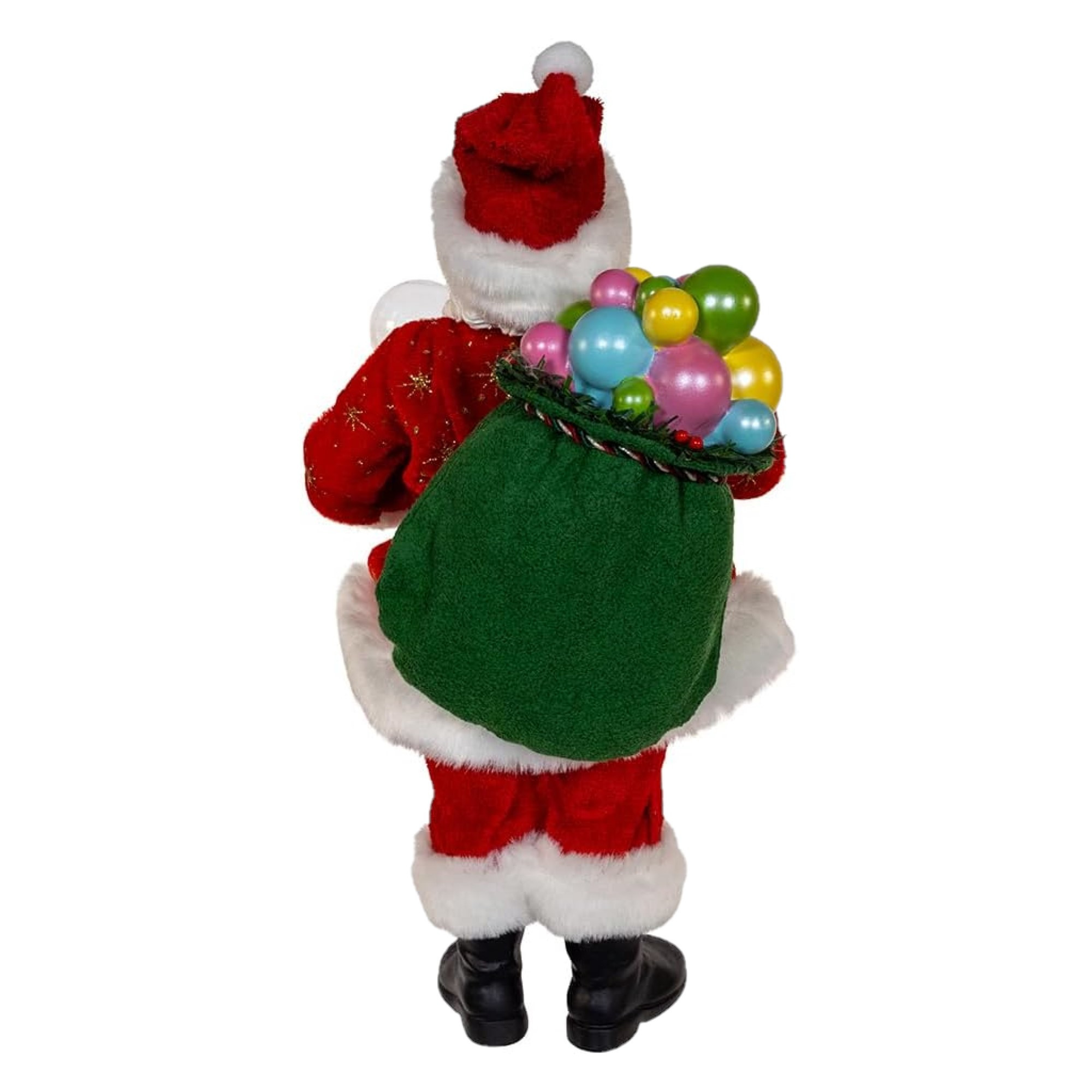 Kurt Adler Fabriche Christmas Figurine Collection, Bubblegum Santa, 13.8in