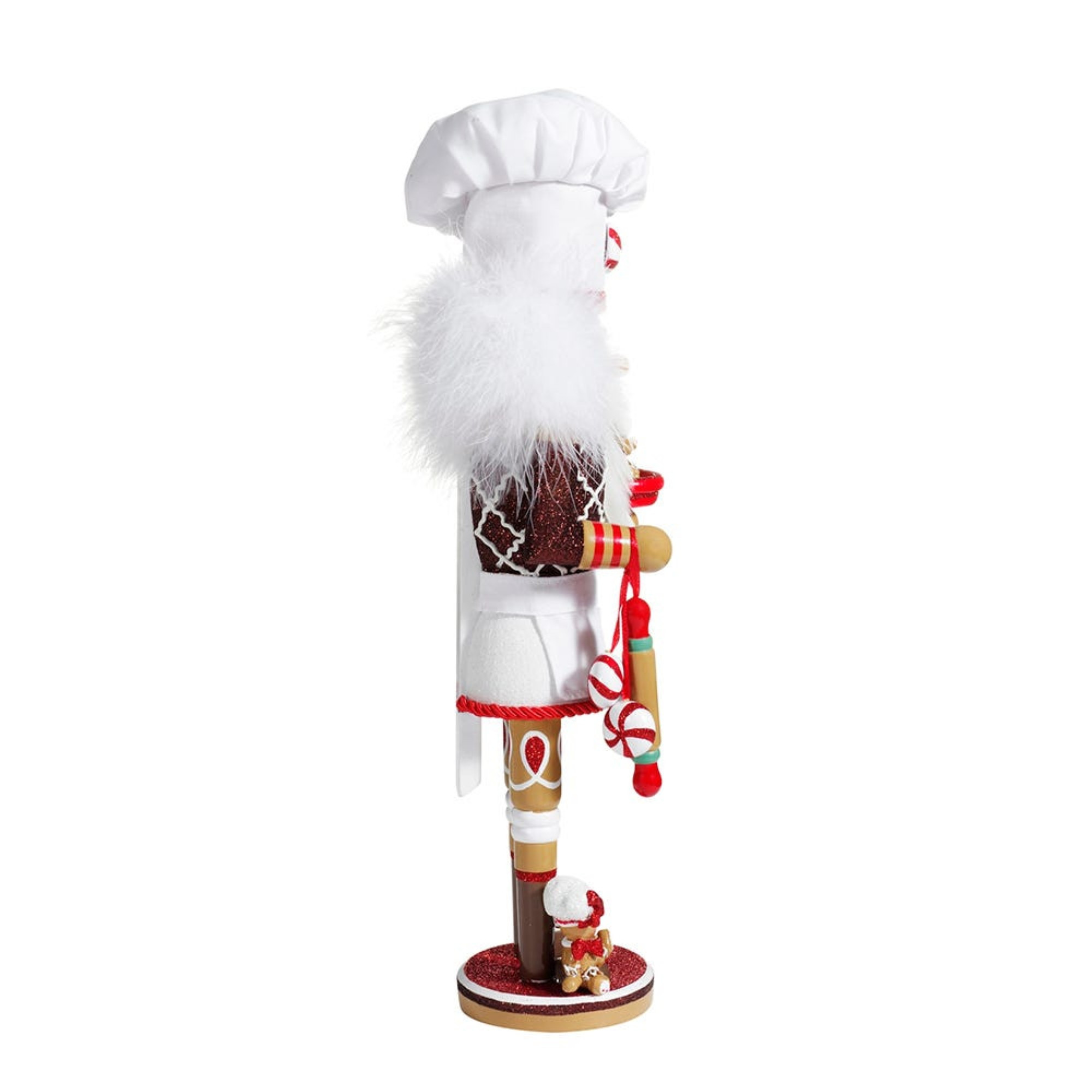 Kurt Adler Hollywood Nutcrackers Collection, Wooden Gingerbread Chef, 15.5"
