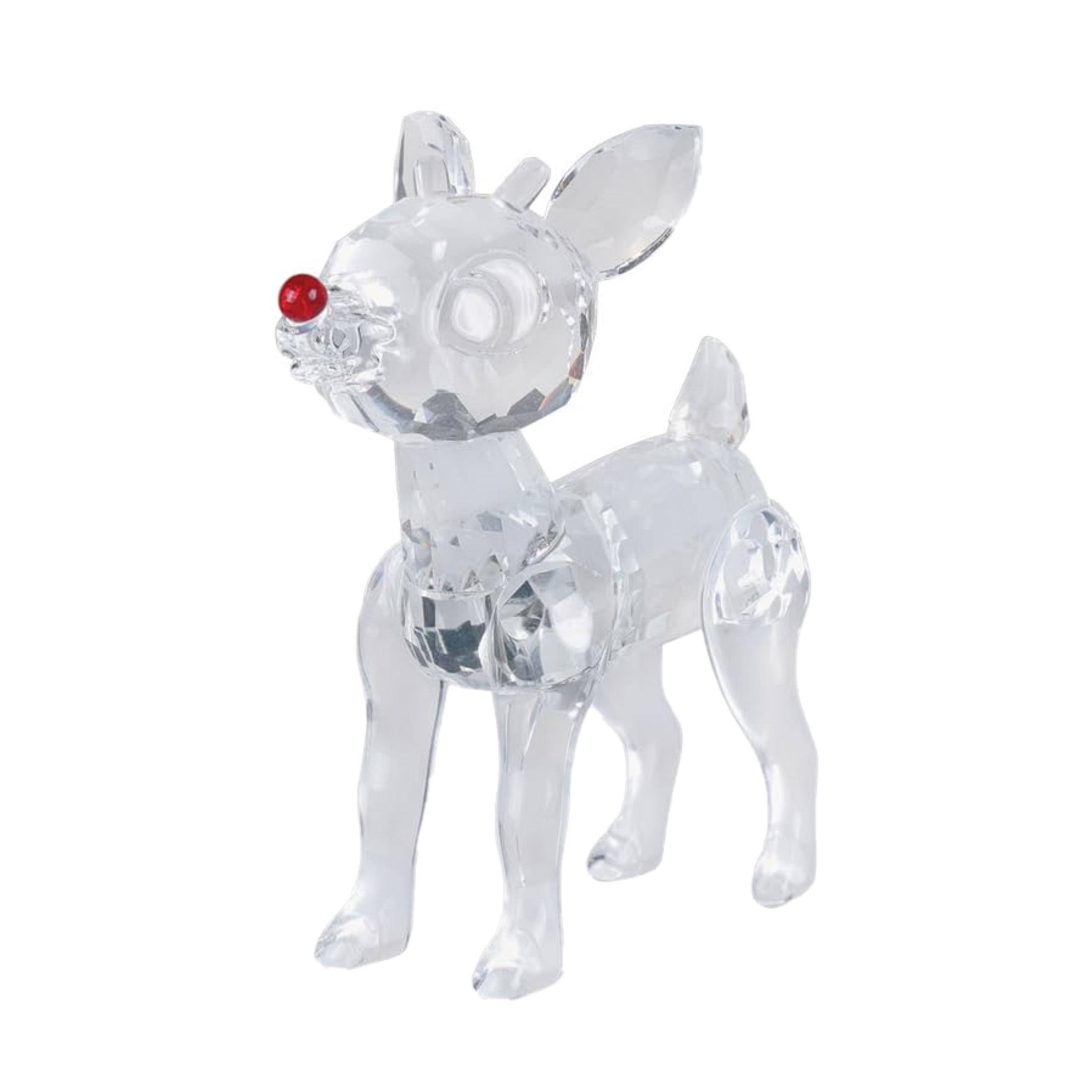 Old World Christmas Crystal Figurine for Holiday Decor, Rudolph