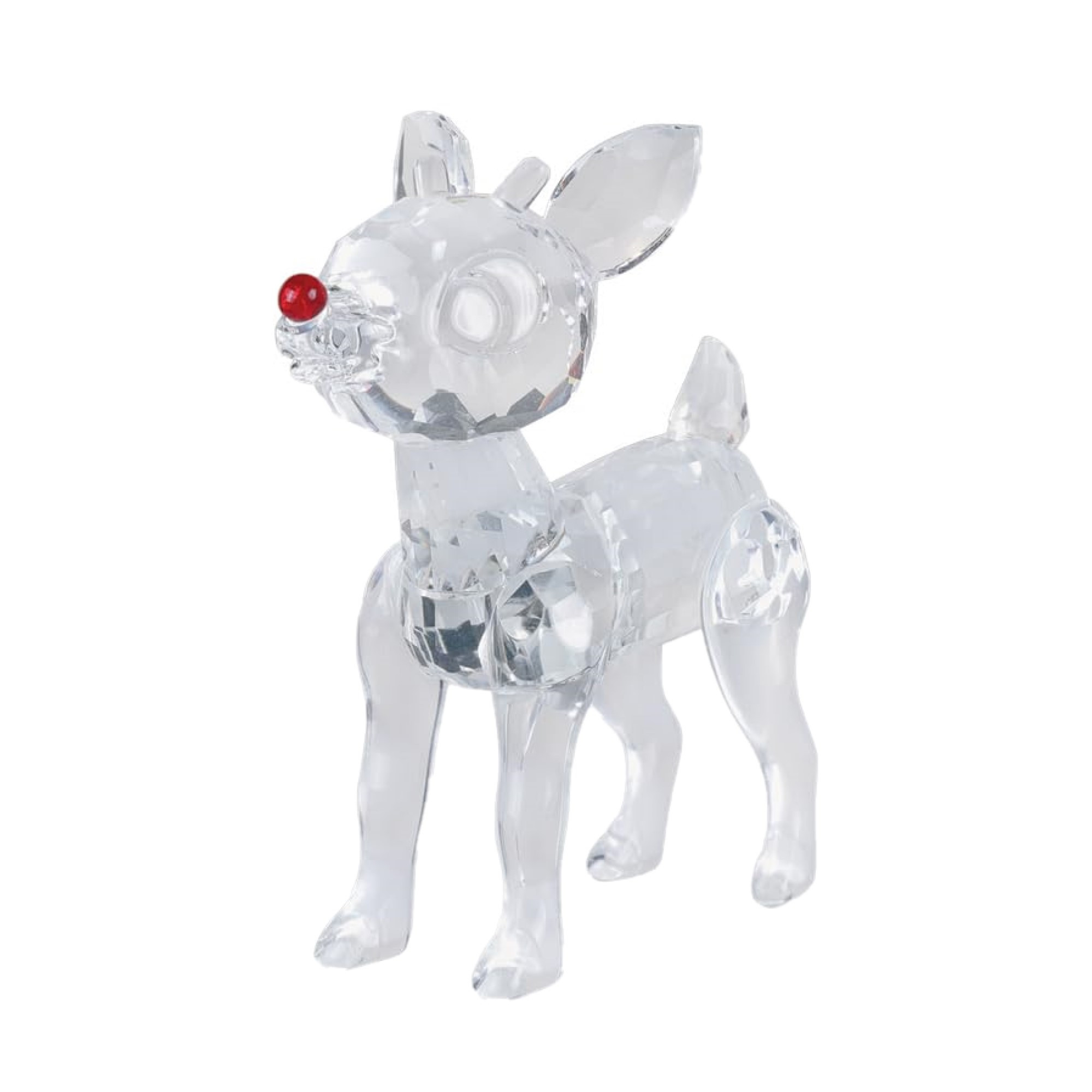 Old World Christmas Crystal Figurine for Holiday Decor, Rudolph