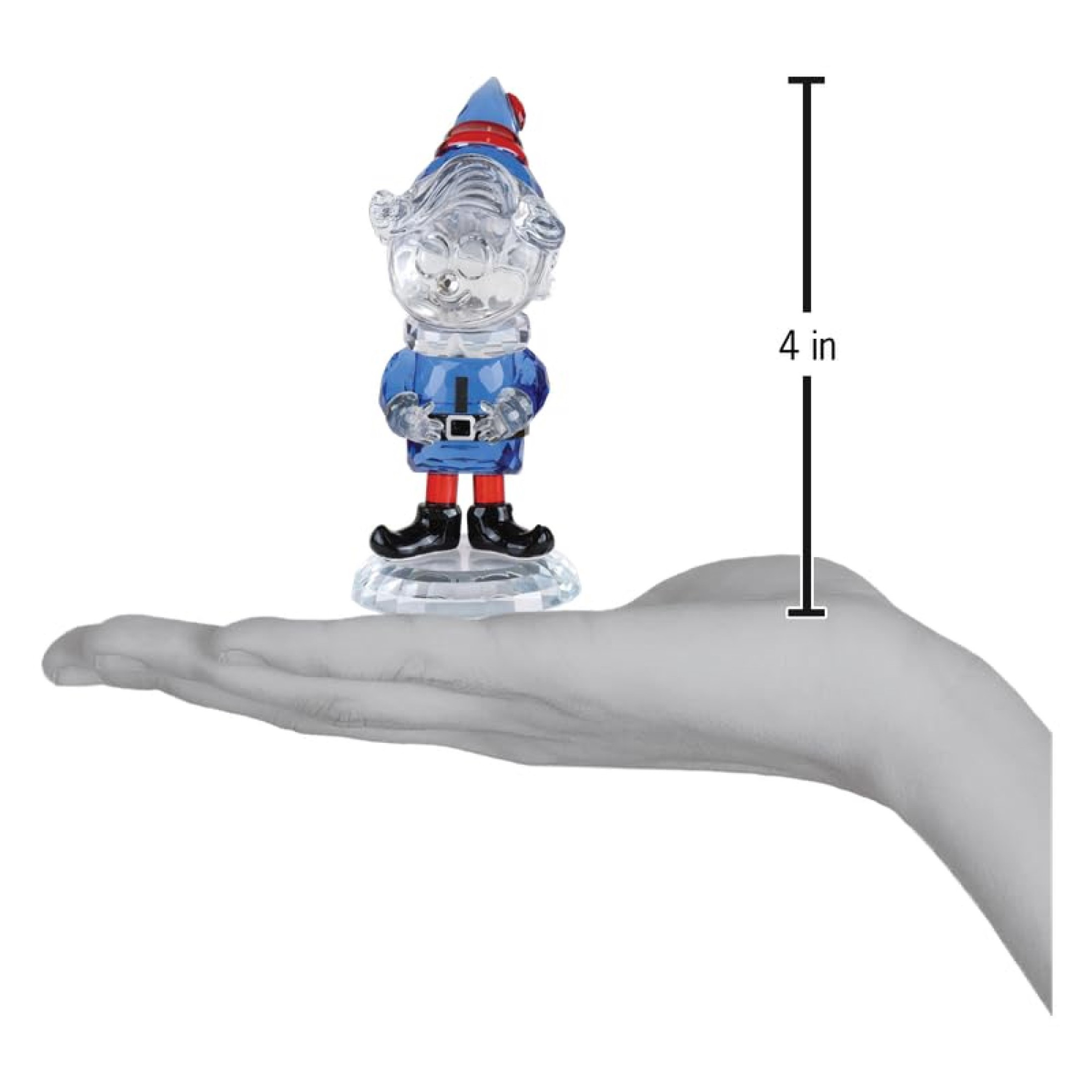 Old World Christmas Crystal Figurine for Holiday Decor, Hermey
