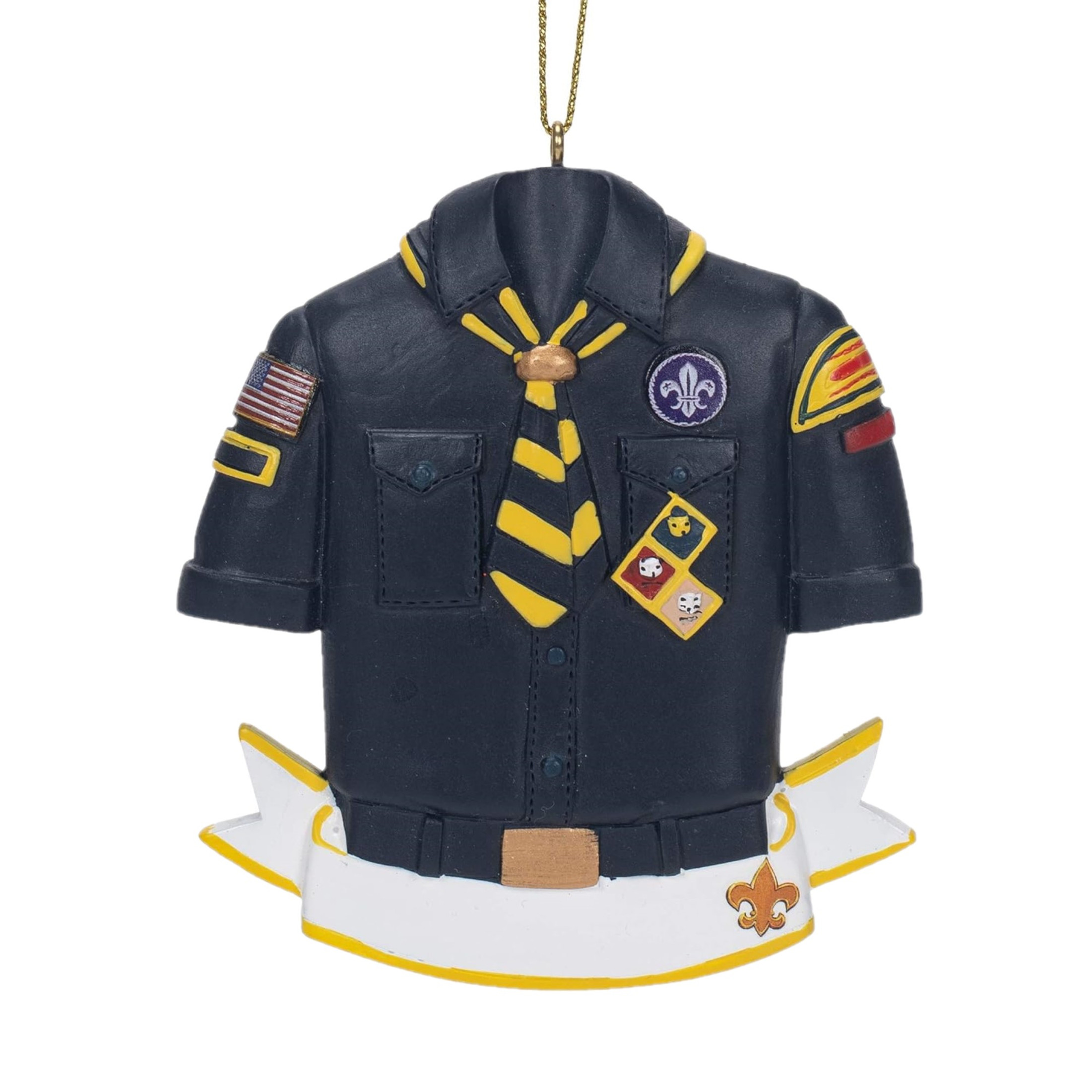 Kurt Adler Resin Ornament for Christmas Tree, Club Scout Shirt