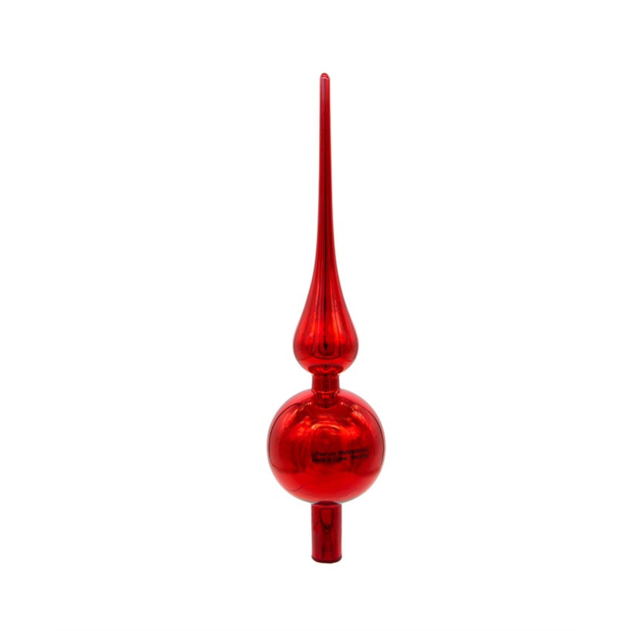 Kurt Adler Un-Lit Peanuts© Glass Snoopy Finial Treetop, 12"
