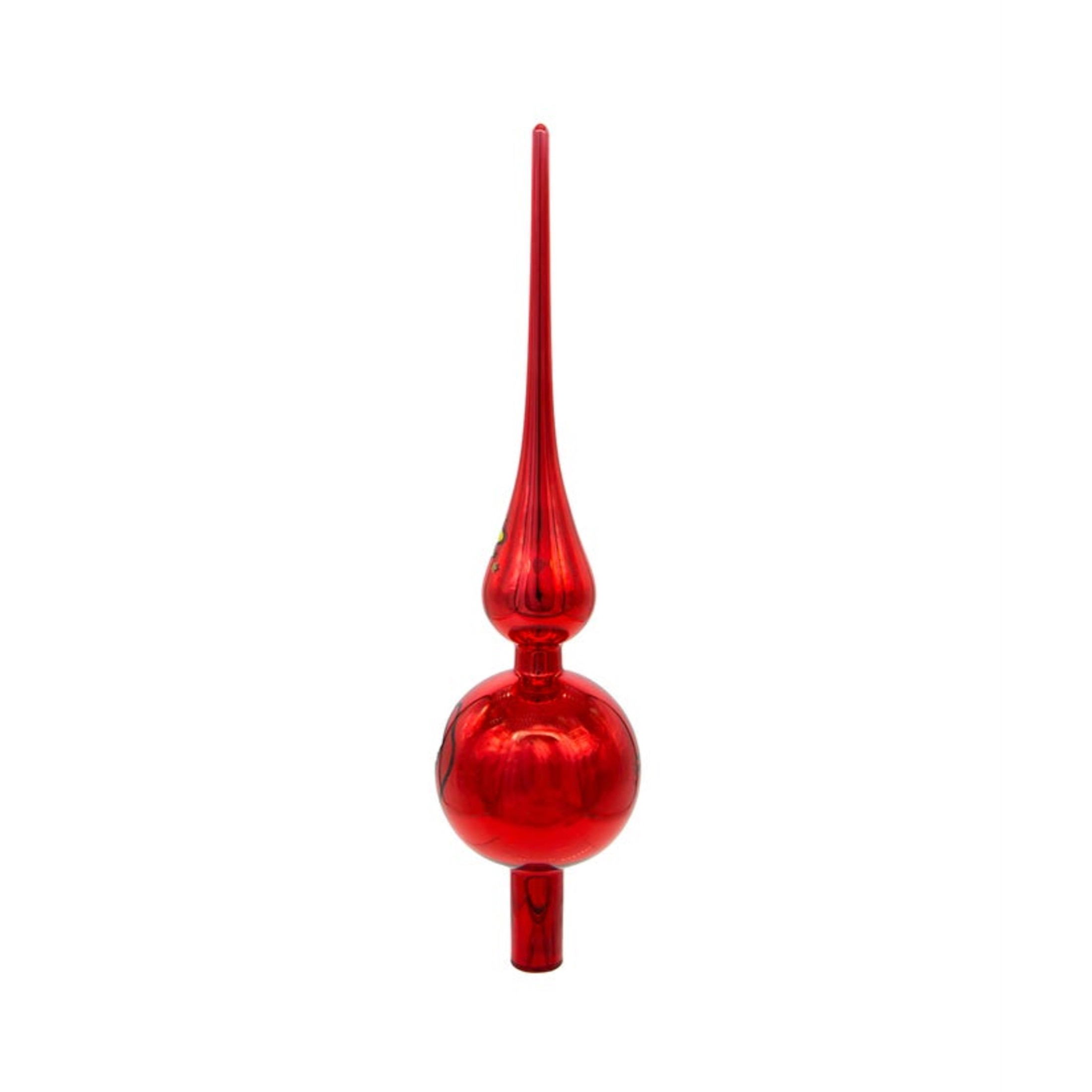Kurt Adler Un-Lit Peanuts© Glass Snoopy Finial Treetop, 12"