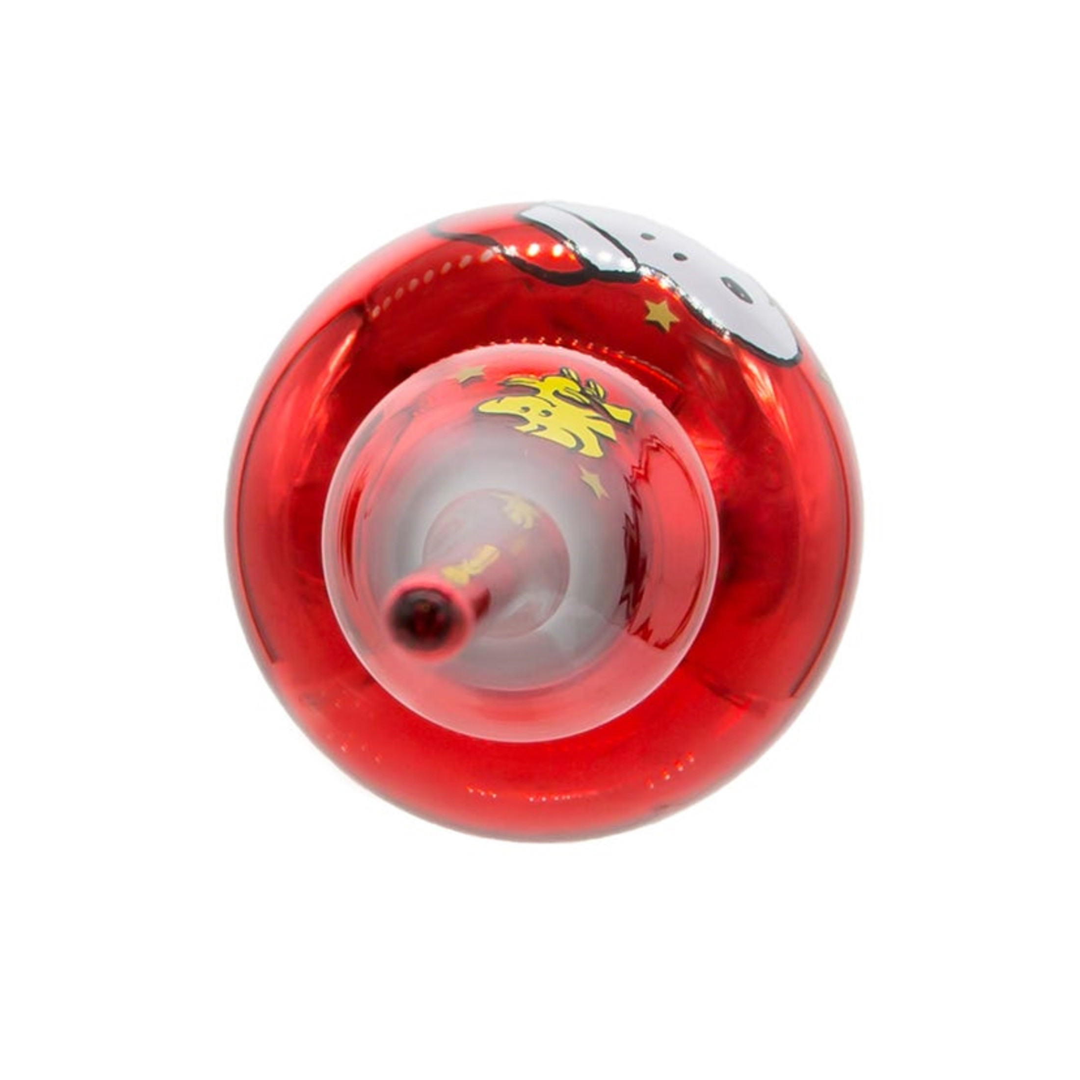 Kurt Adler Un-Lit Peanuts© Glass Snoopy Finial Treetop, 12"