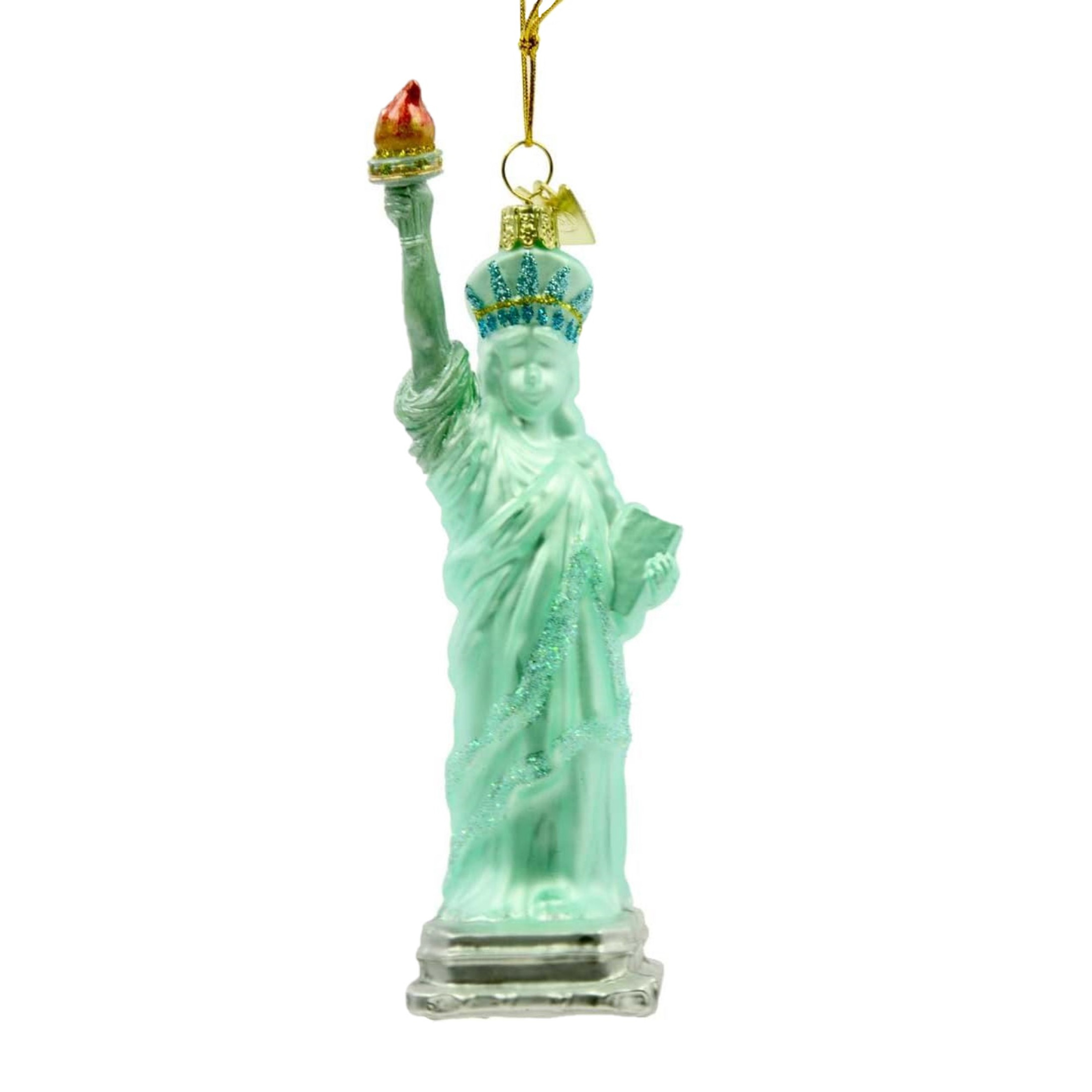 Kurt Adler Glass Ornament for Christmas Tree, Statue of Liberty