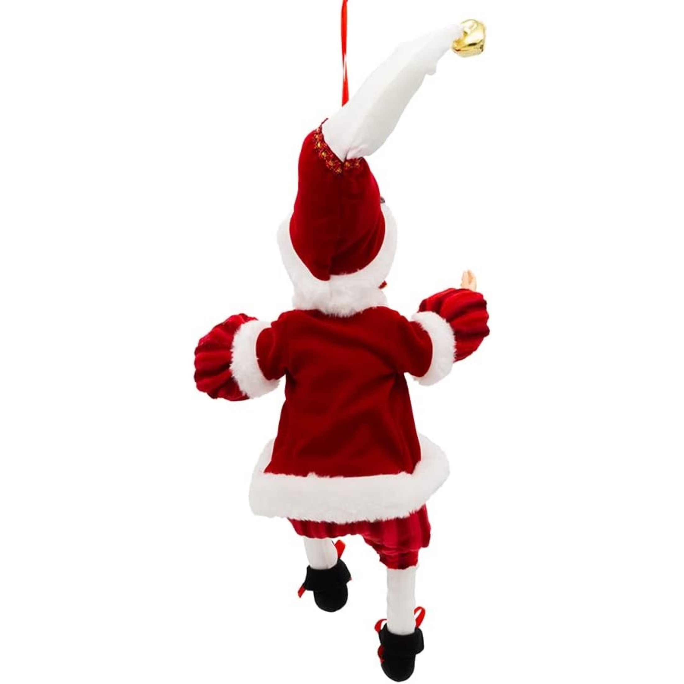 Kurt Adler Polyester Ornament for Christmas Tree, Red/White Kringle Klaus Elf
