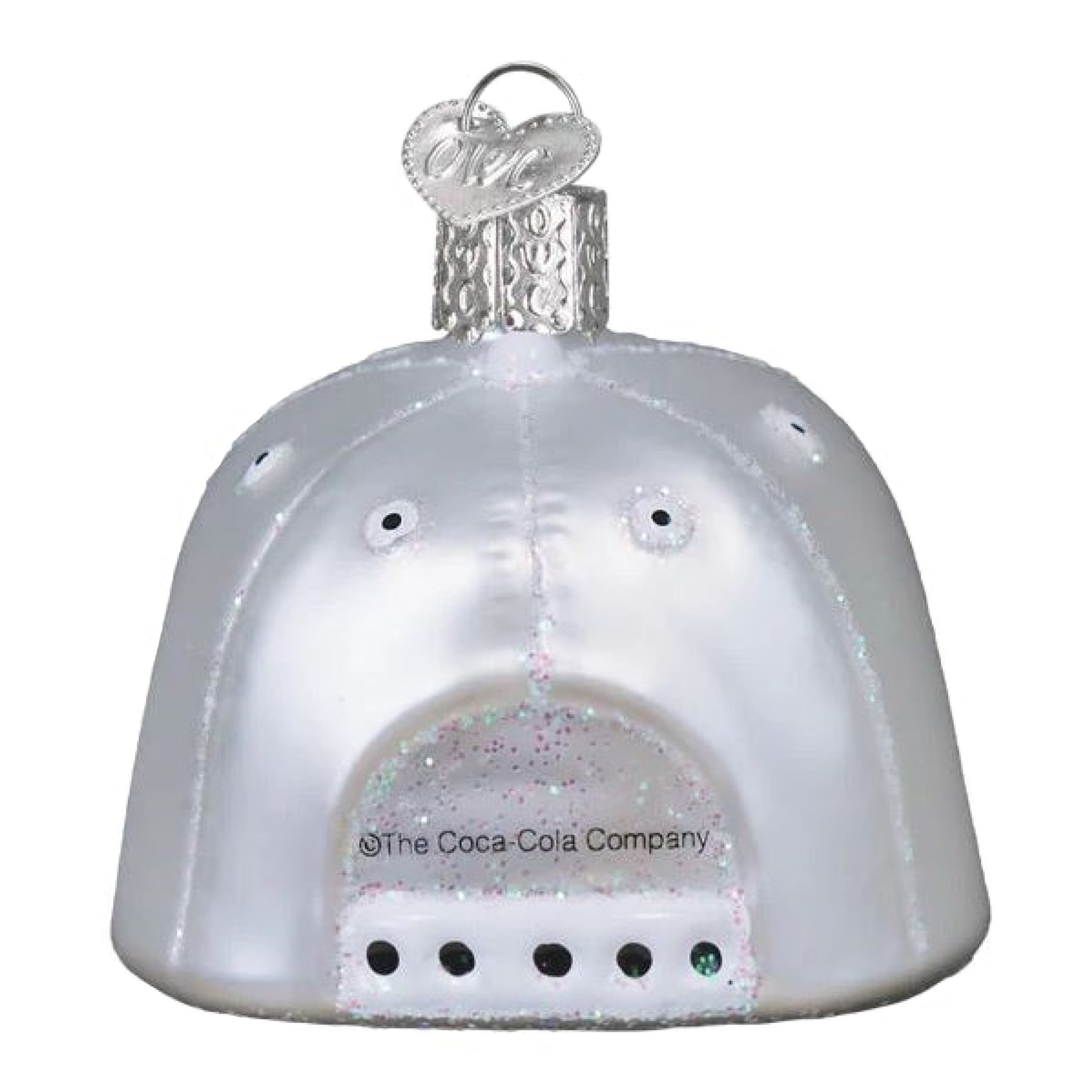 Old World Christmas Blown Glass Ornament for Christmas Tree, Diet Coke Baseball Cap