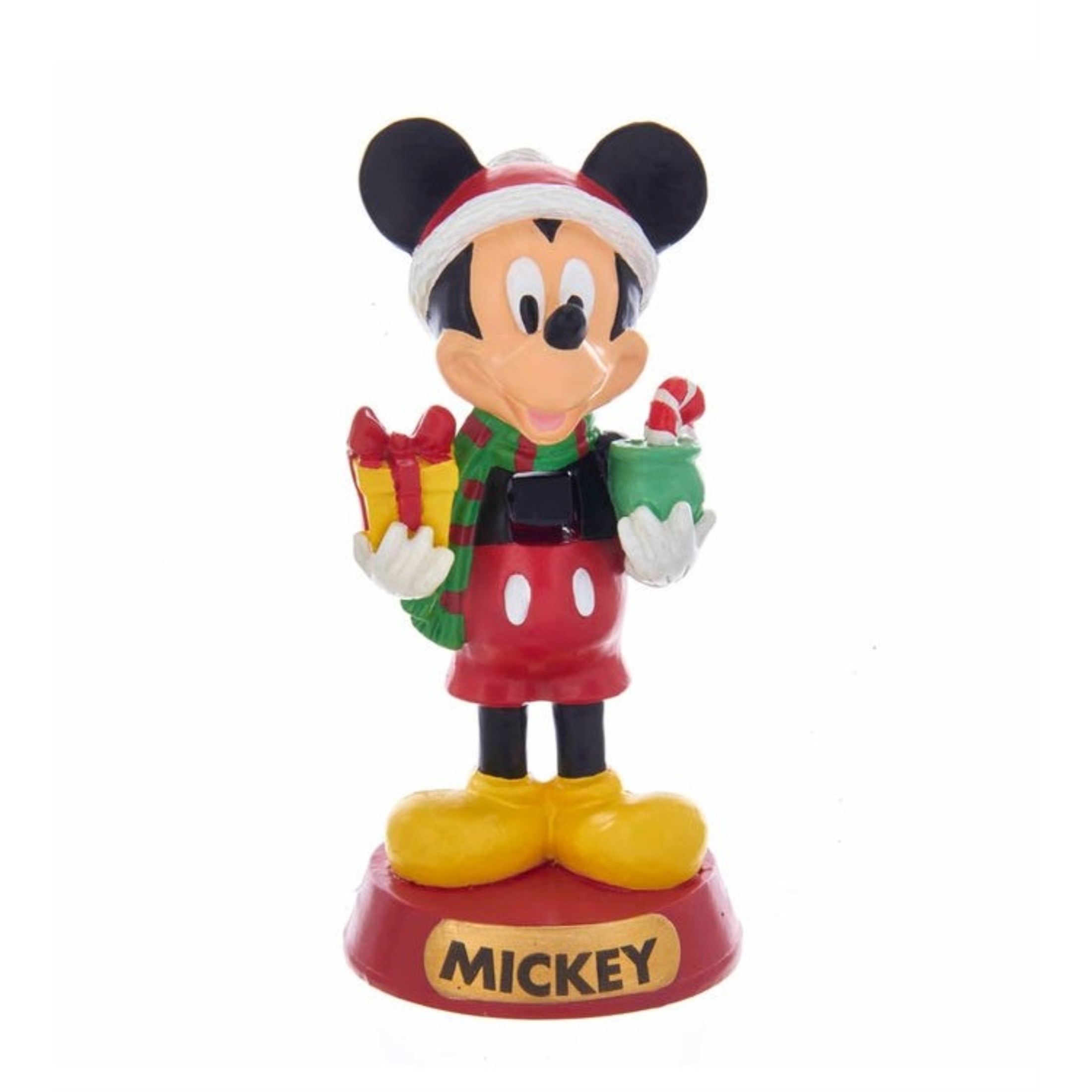 Kurt Adler Miniature Resin Nutcrackers, Mickey Mouse, 4"