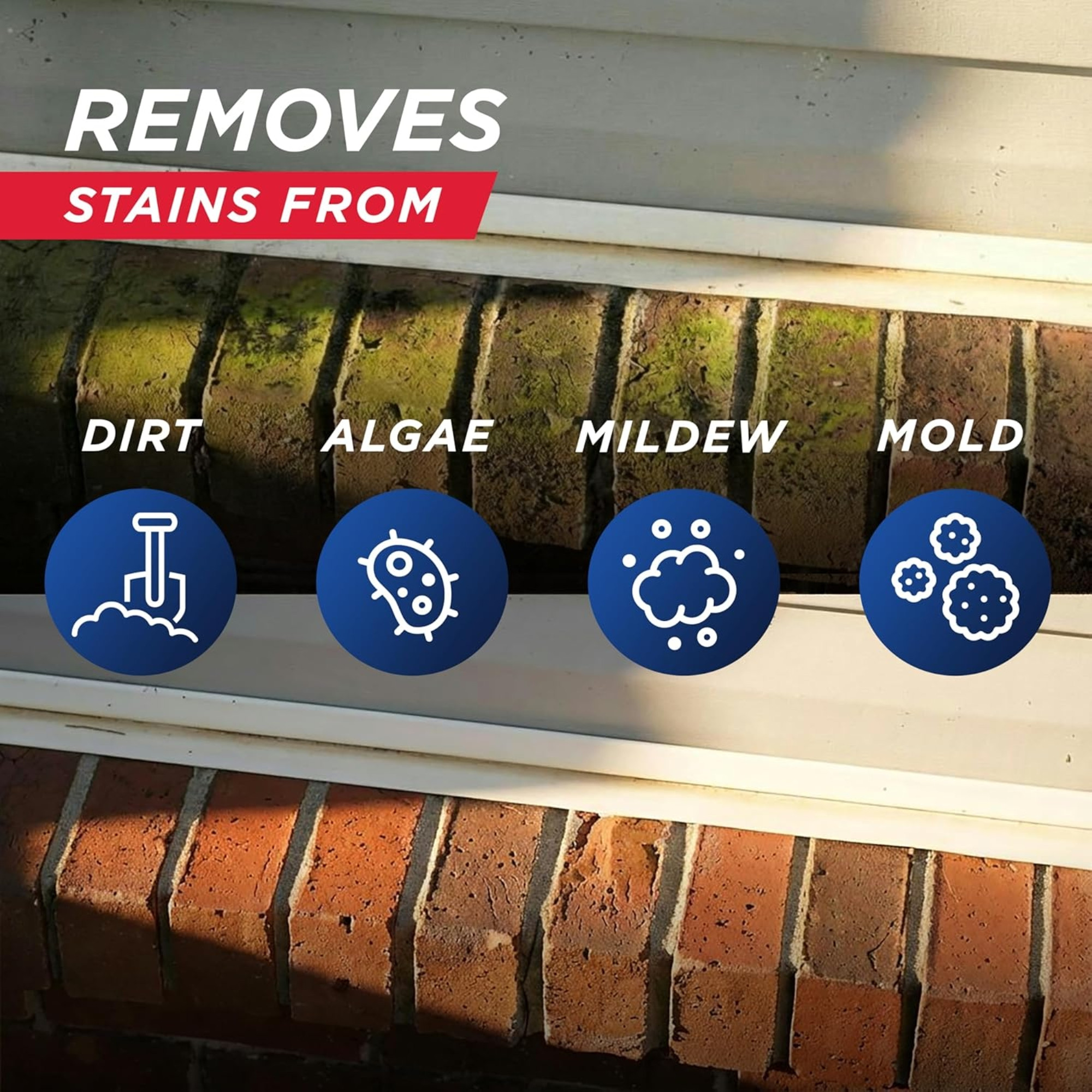 30 SECONDS Outdoor Cleaner for Mold, Mildew, and More, 1 Gallon Concentrate