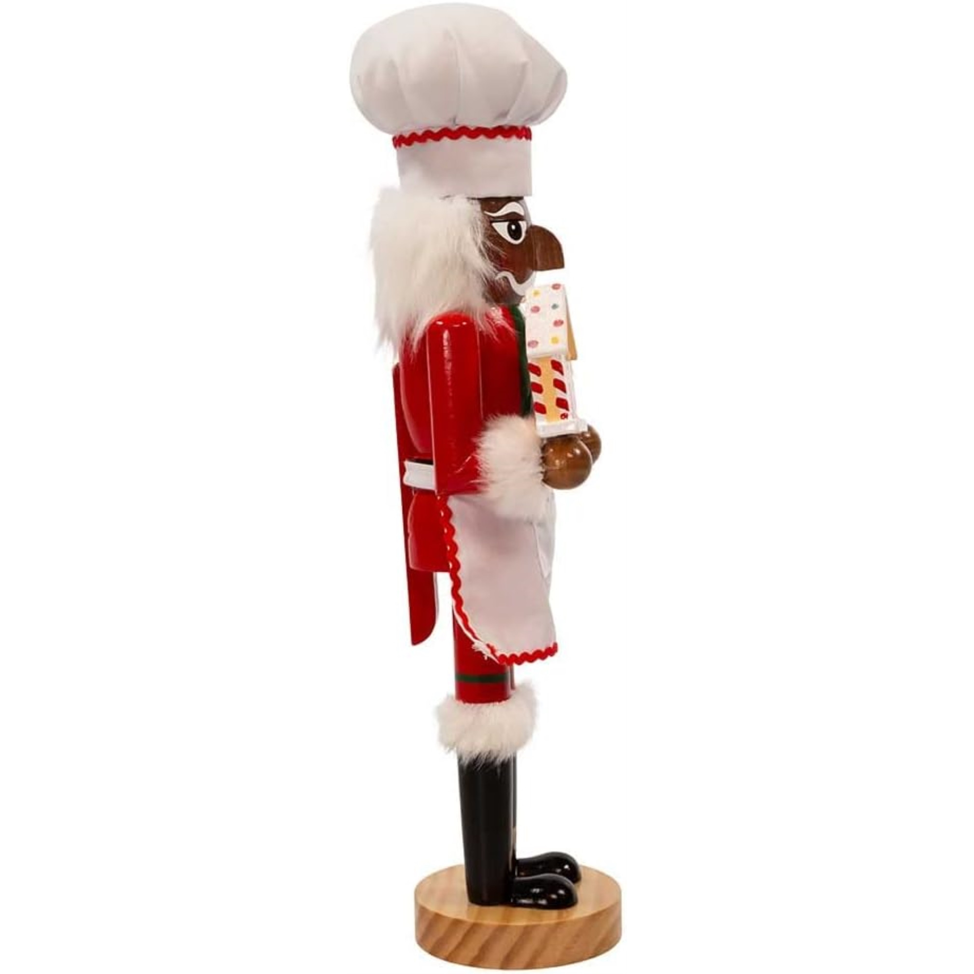 Kurt Adler Wooden Nutcracker Collection, African American Chef, 15"
