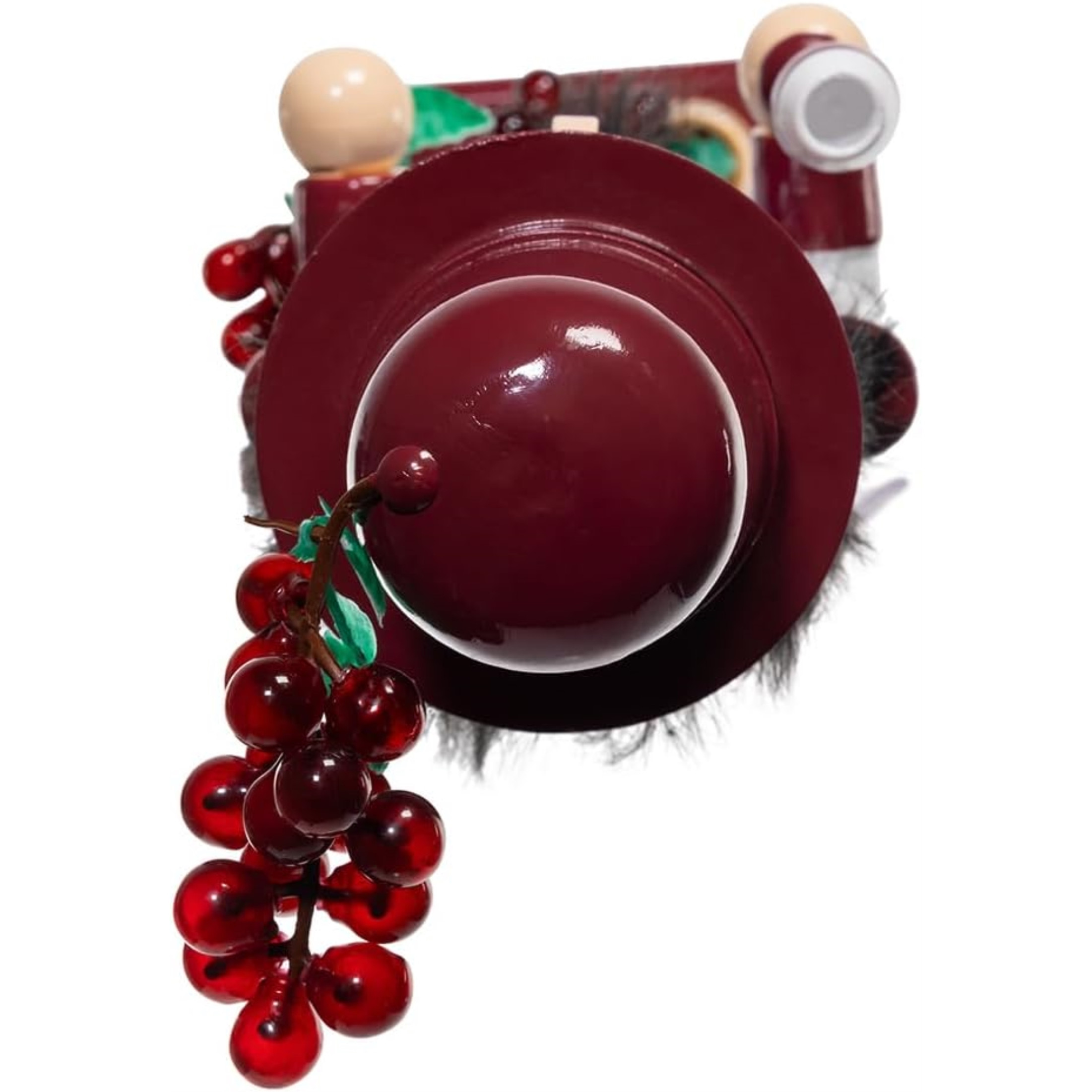 Kurt Adler Wooden Nutcrackers, Wine – Festive Holiday Decor with Grapes and Wine Glass Accents, 15in