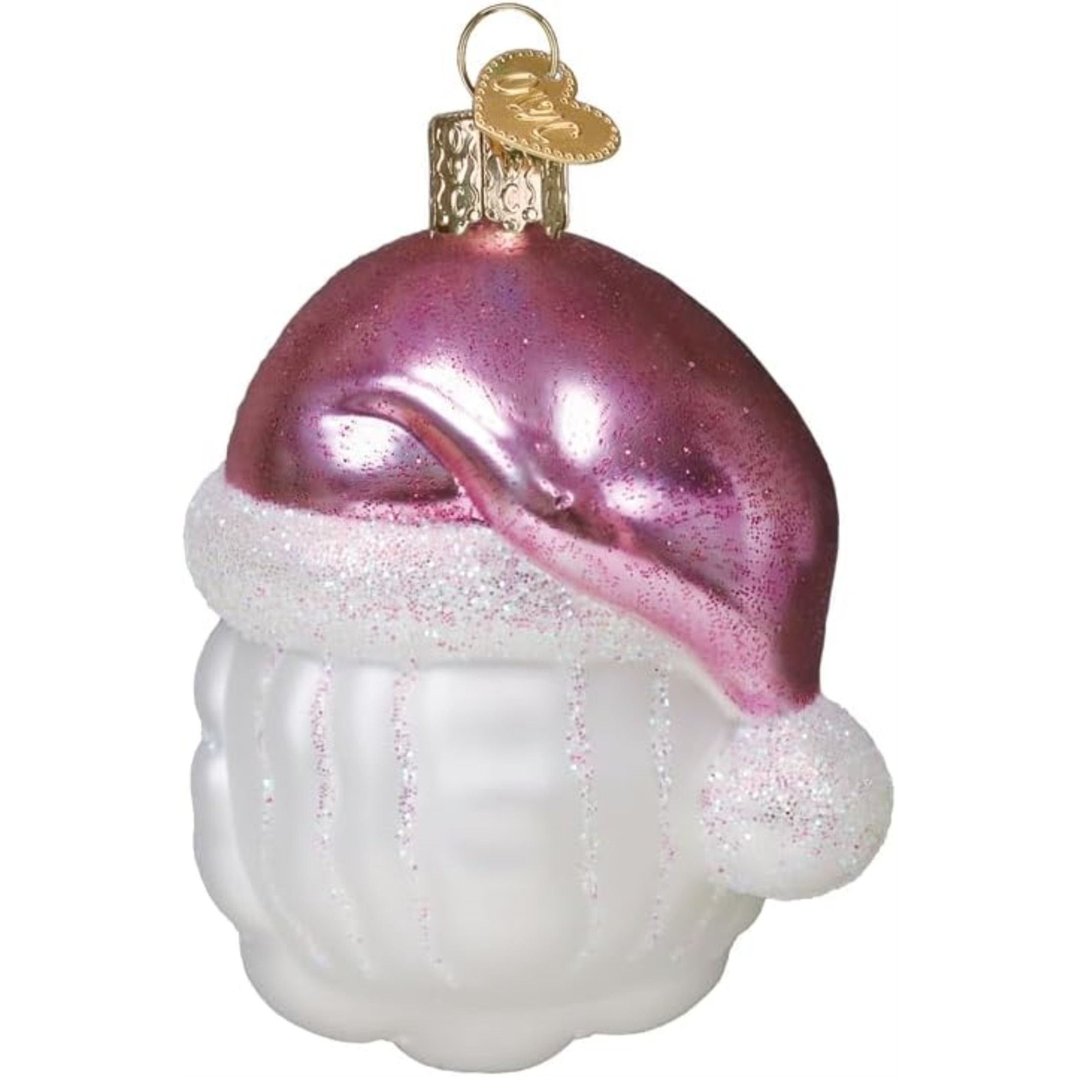 Old World Christmas Blown Glass Ornament for Christmas Tree, Bubblegum Papa Noel Old World Christmas Blown Glass Ornament for Christmas Tree, Bubblegum Papa Noel