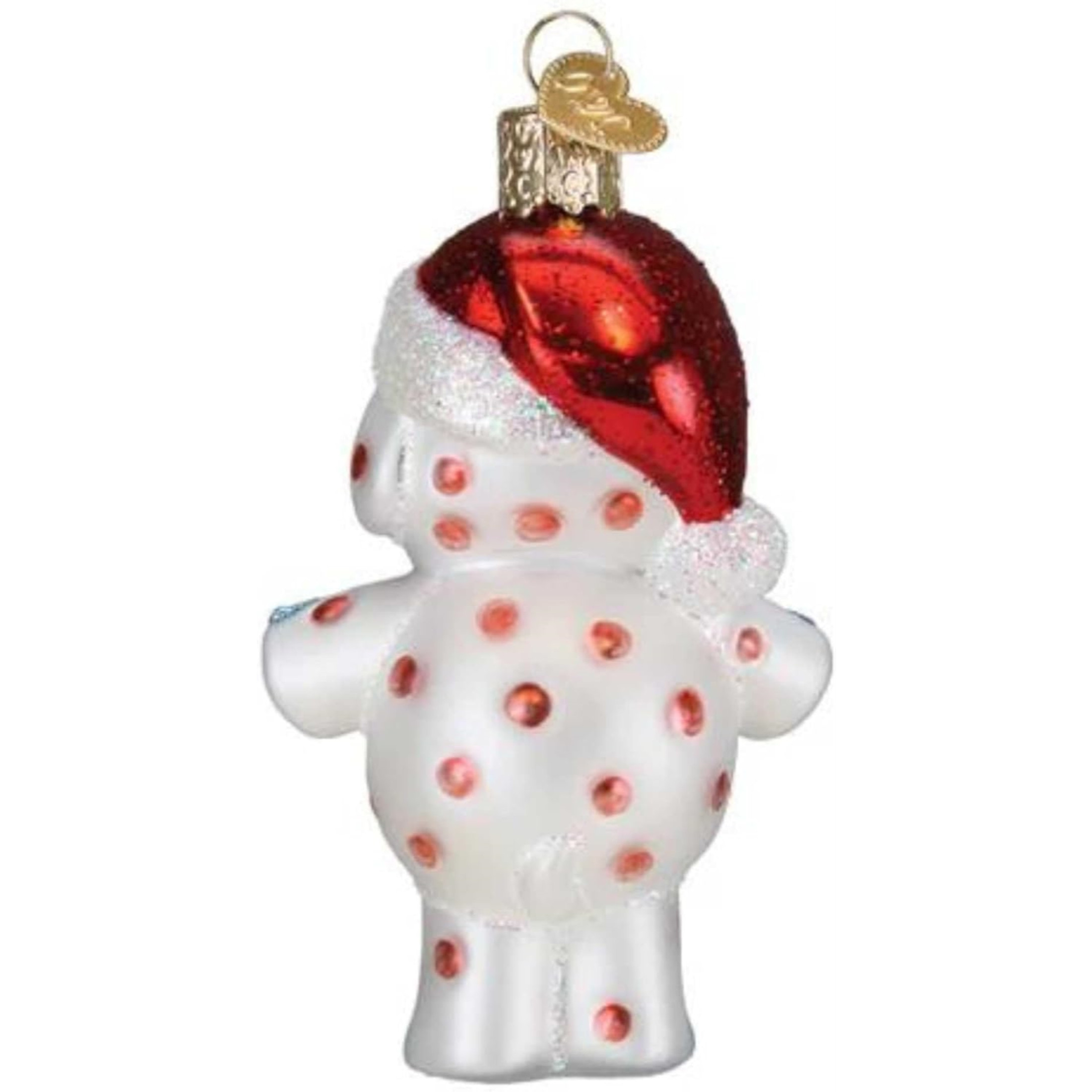 Old World Christmas Blown Glass Ornament for Christmas Tree, Spotted Elephant