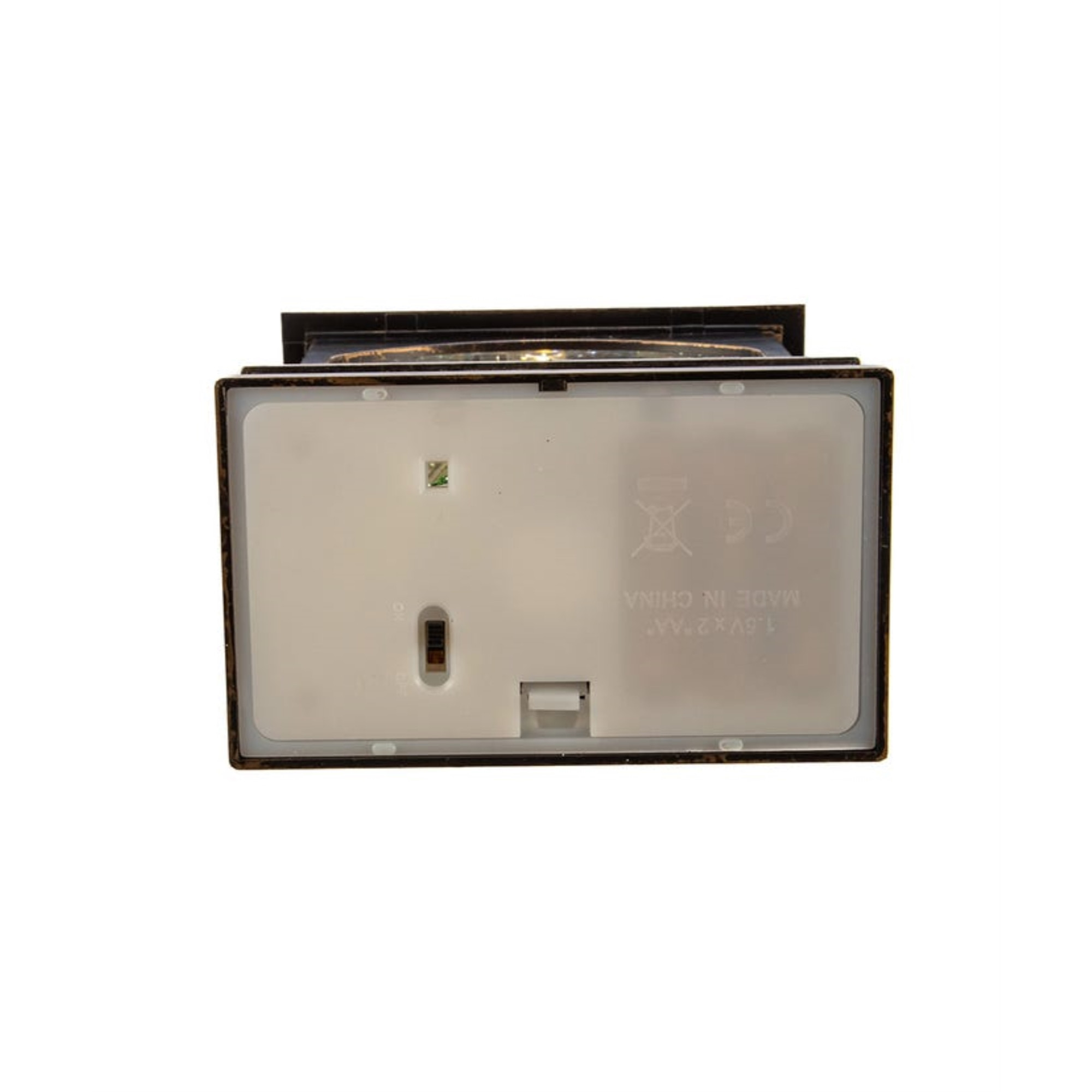 Kurt Adler Battery Operated LED Santa Lantern with Twirling Snow Motion, 9"