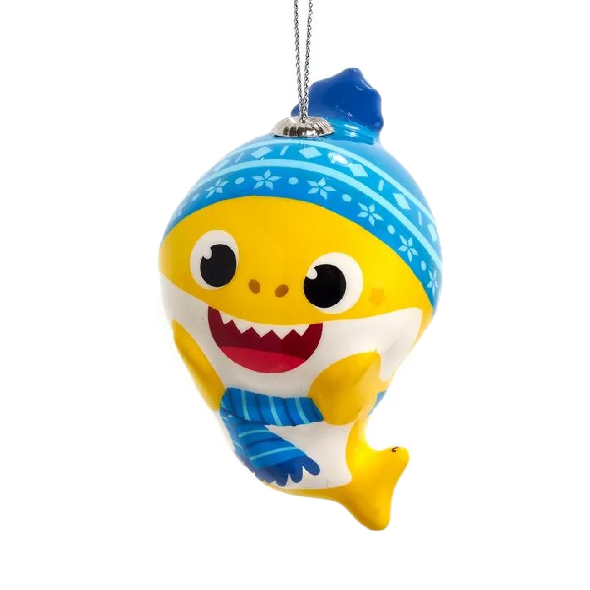 Kurt Adler Styrofoam/Decoupage Ornament for Christmas Tree, Ollie Baby Shark