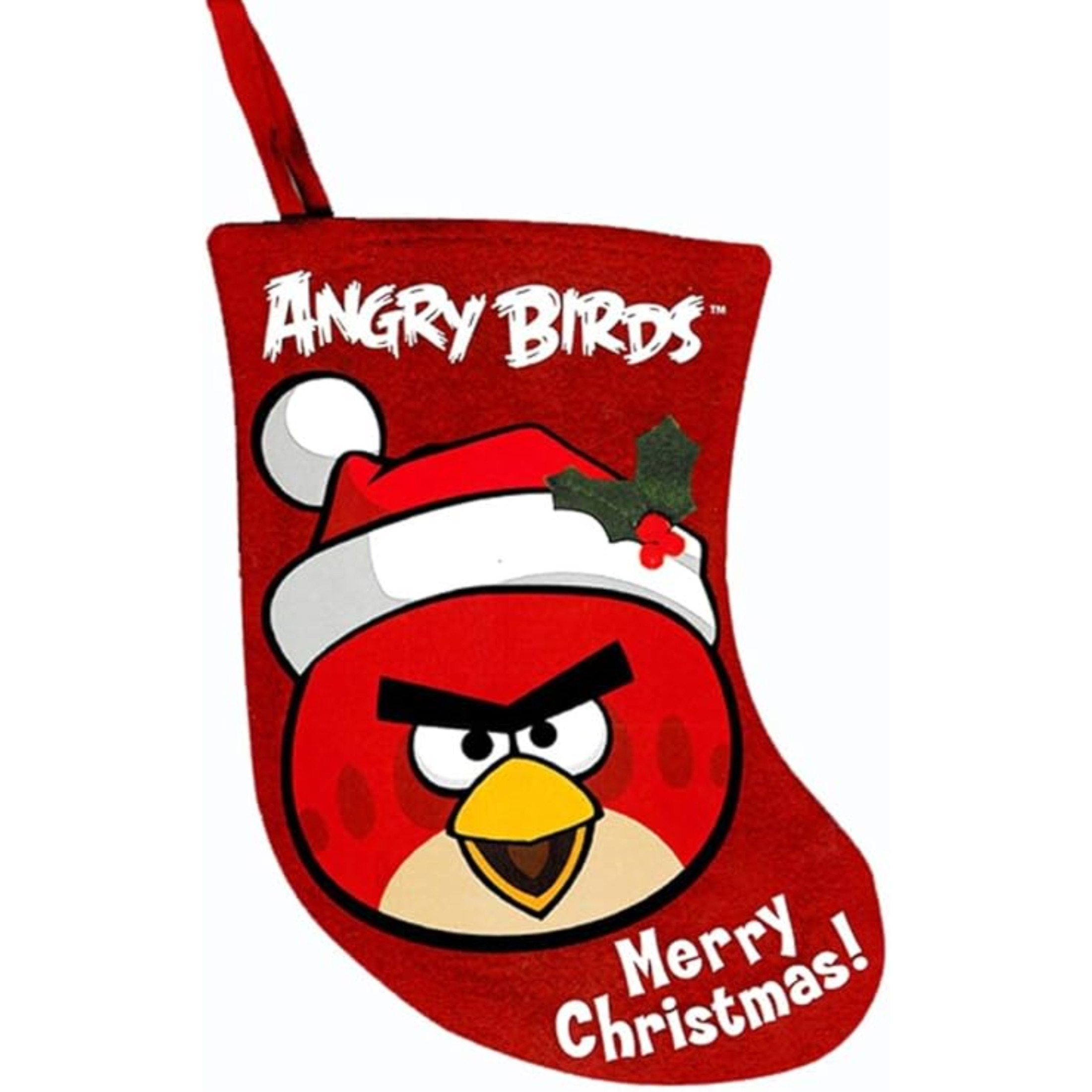 Kurt Adler Miniature Christmas Stocking, Angry Birds, 6.5"
