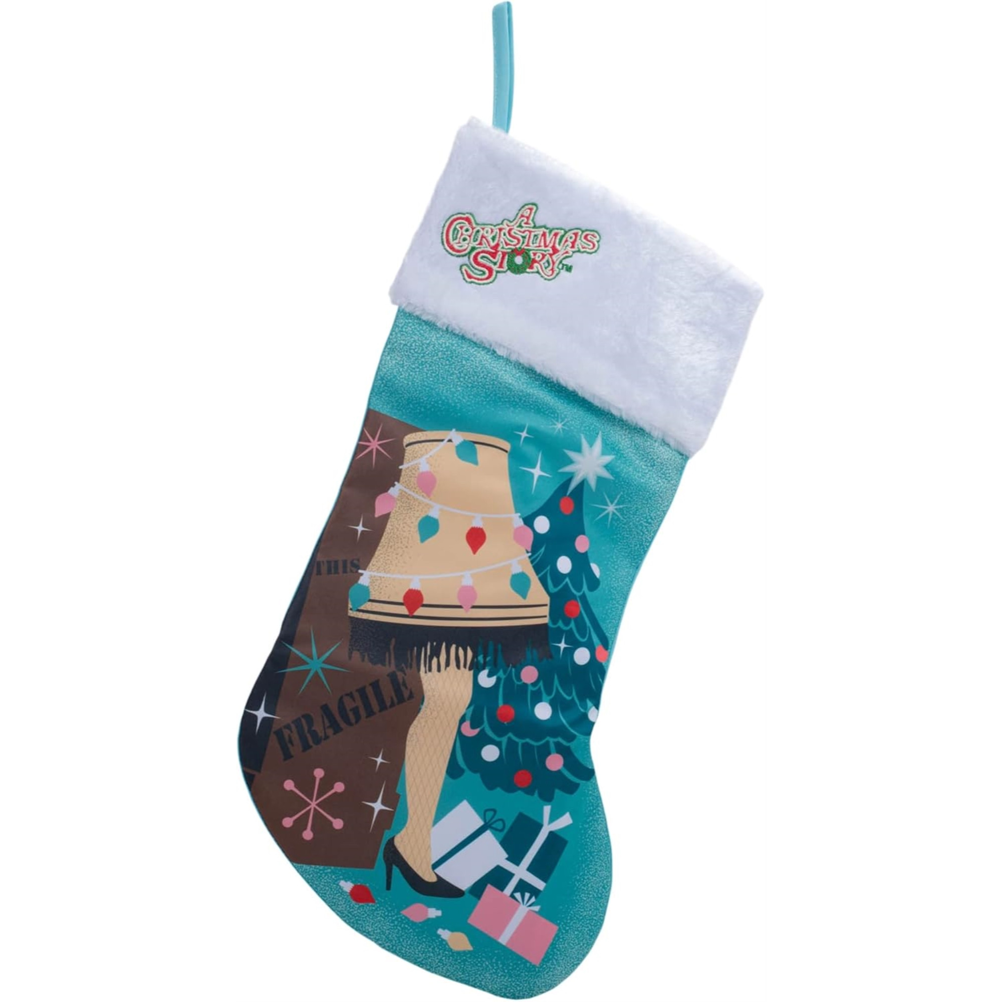 Kurt Adler Christmas Stocking, A Christmas Story Leg Lamp, 19"