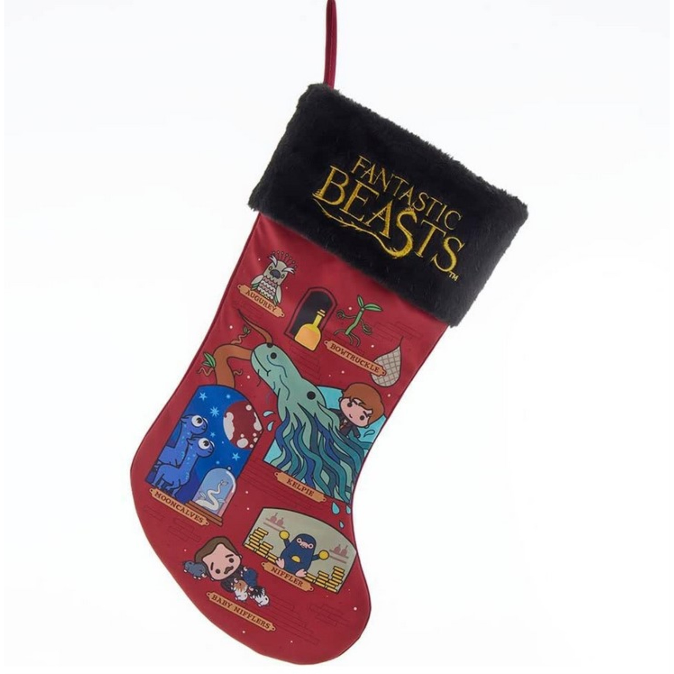 Kurt Adler Christmas Stocking, Harry Potter Fantastic Beasts, 19" Kurt Adler Christmas Stocking, Harry Potter Fantastic Beasts, 19"