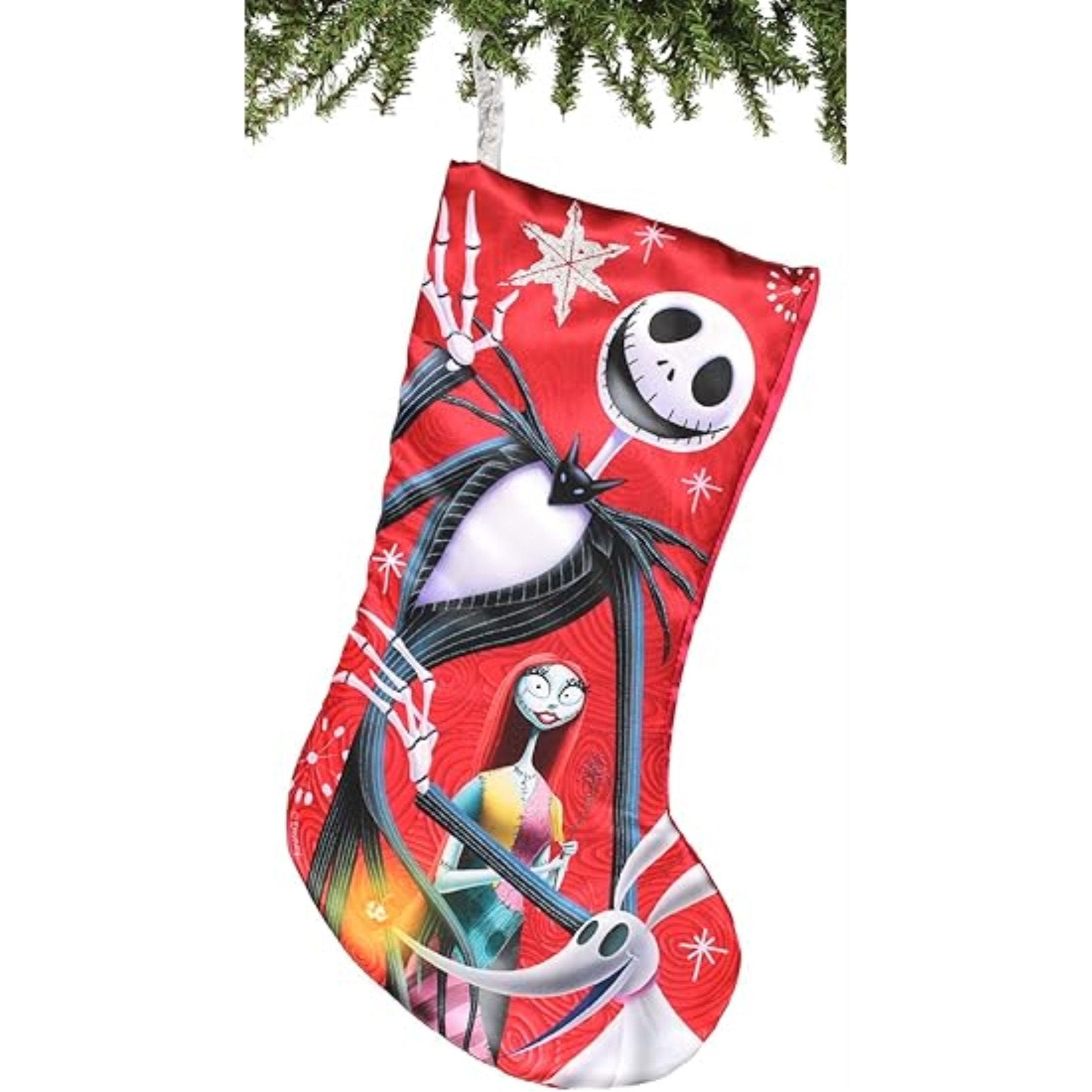 Kurt Adler Christmas Stocking, The Nightmare Before Christmas Jack and Sally, 19"