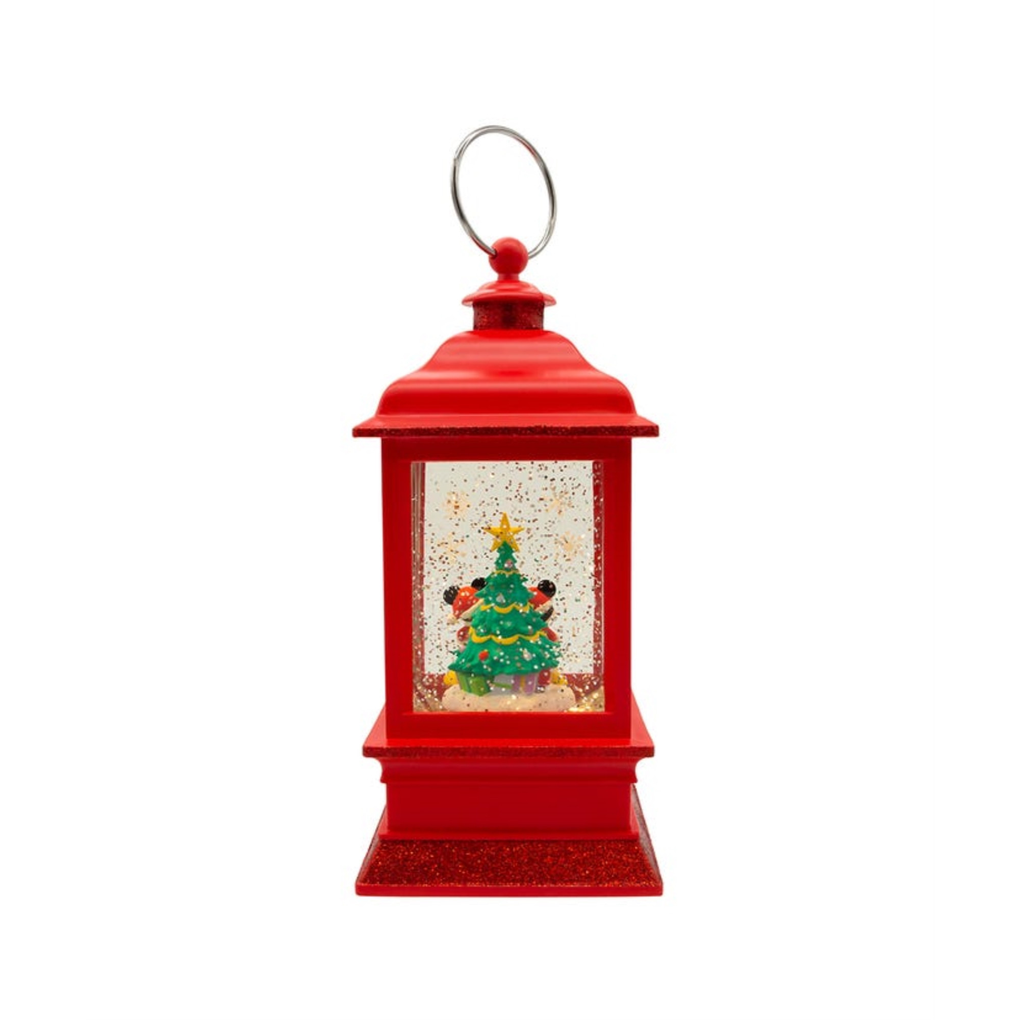 Kurt Adler Battery Operated Disney Mickey & Minnie Musical Light-Up Lantern, 9"