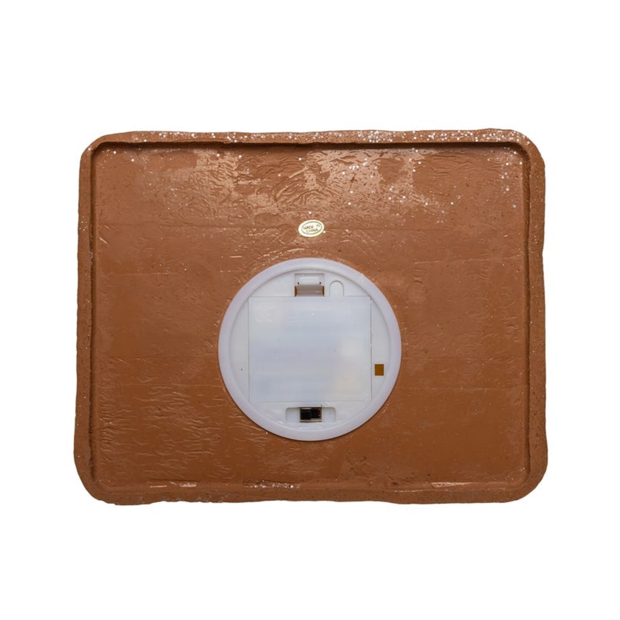 Kurt Adler Battery Operated LED Gingerbread House With Santa Table Piece, 13"