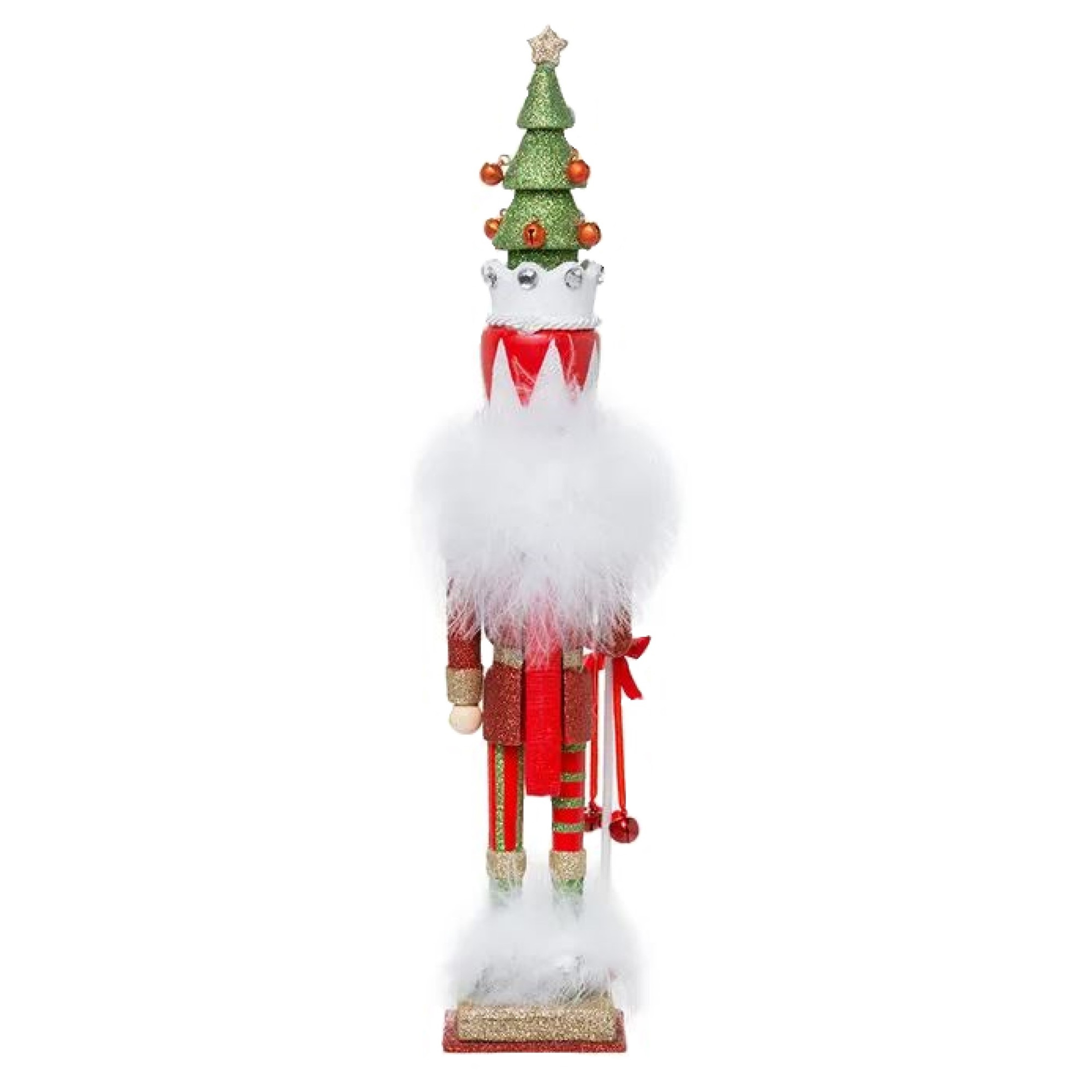 Kurt Adler Hollywood Nutcracker, Red & Green Tree Hat, 15in