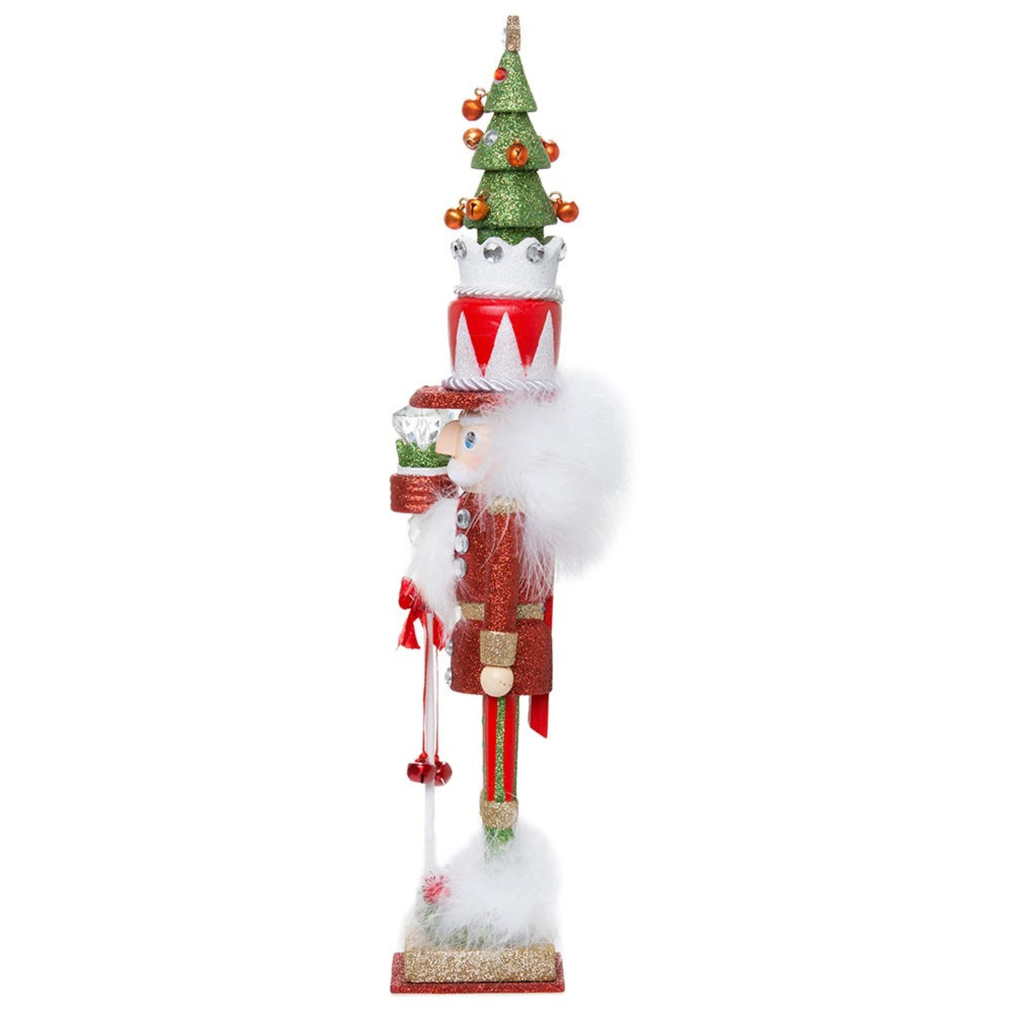 Kurt Adler Hollywood Nutcrackers Collection, Red & Green Tree Hat, 15"