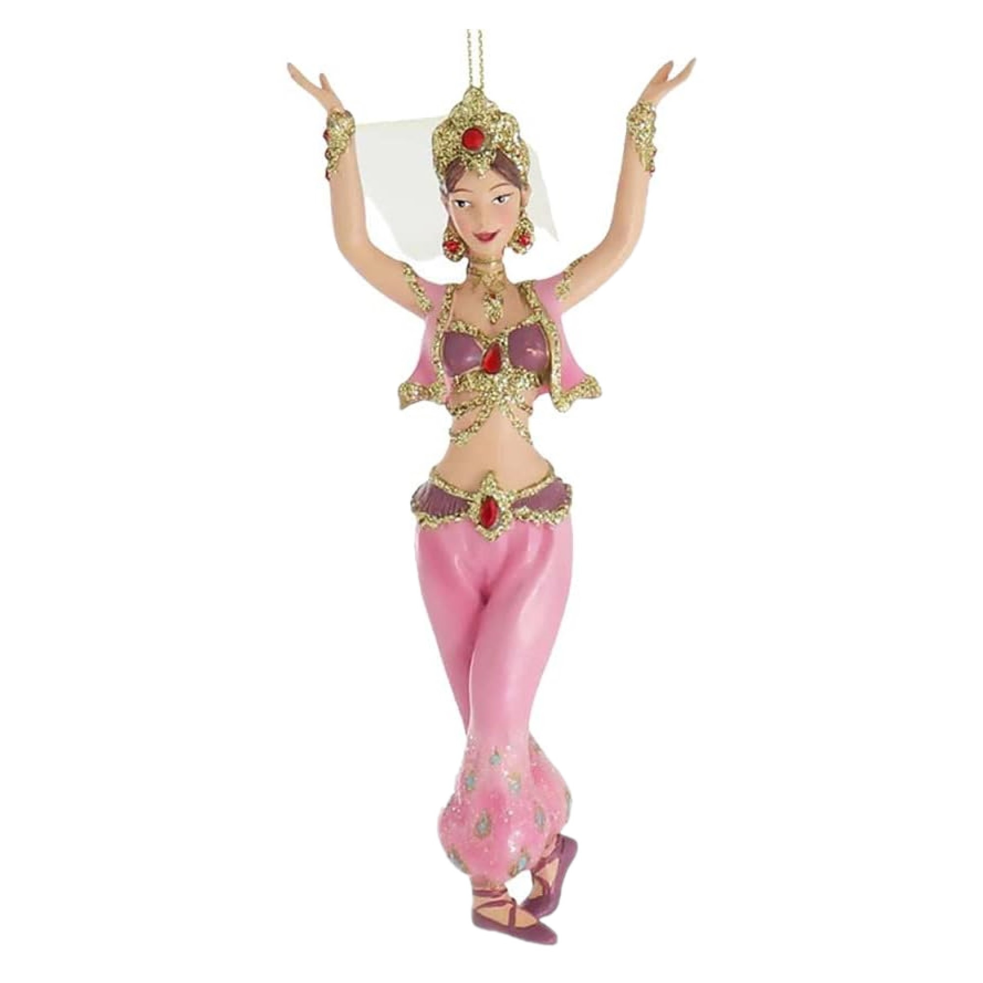 Kurt Adler Resin Ornament for Christmas Tree, Arabian Dancer