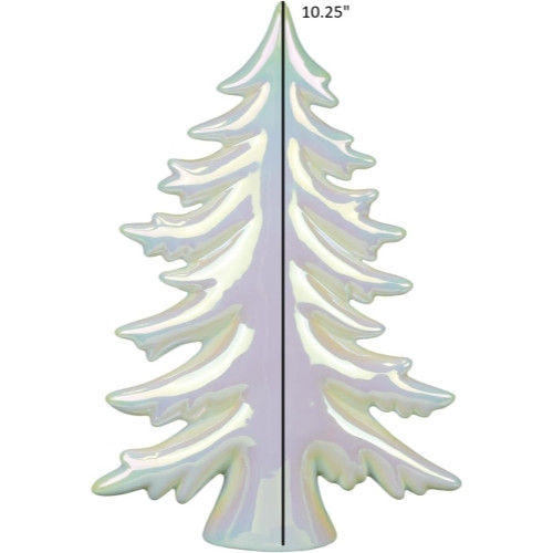 Old World Christmas Iridescent Ceramic Tabletop Tree Figurines (Set of 3)