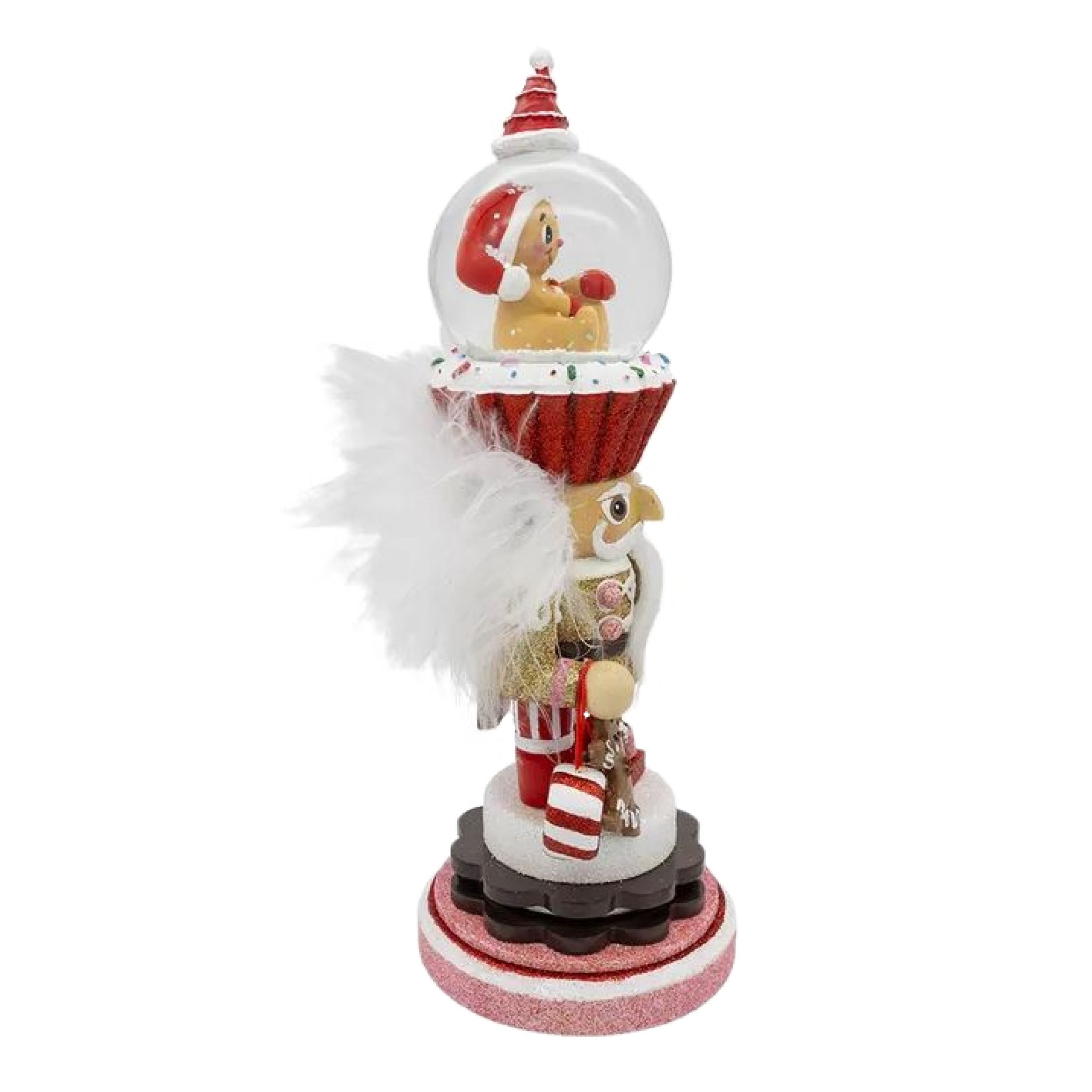 Kurt Adler Resin Hollywood Nutcracker, Gingerbread Water Globe, 10in