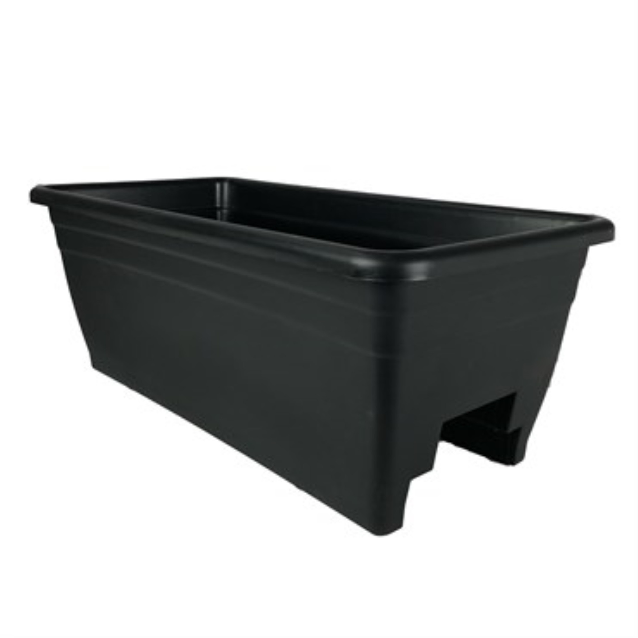 The HC Companies Plastic Deck Rail Rectangular Planter