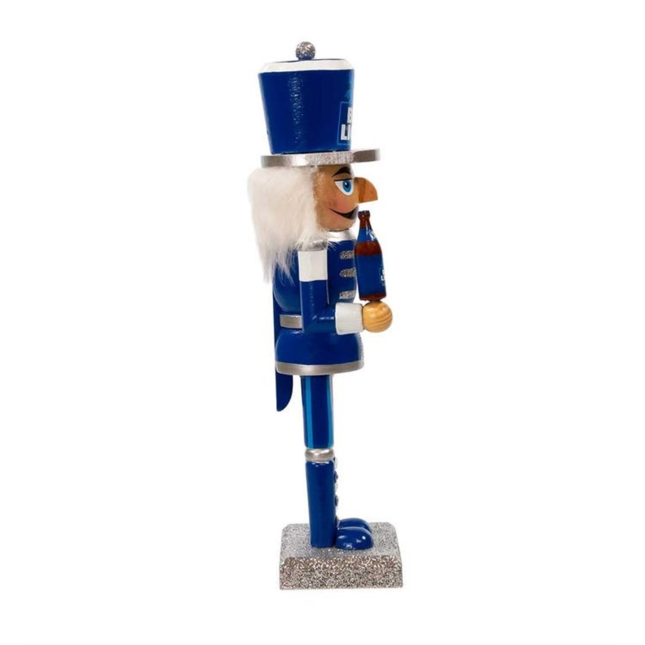 Kurt Adler Wooden Nutcrackers, Budweiser Bud Light, 10"