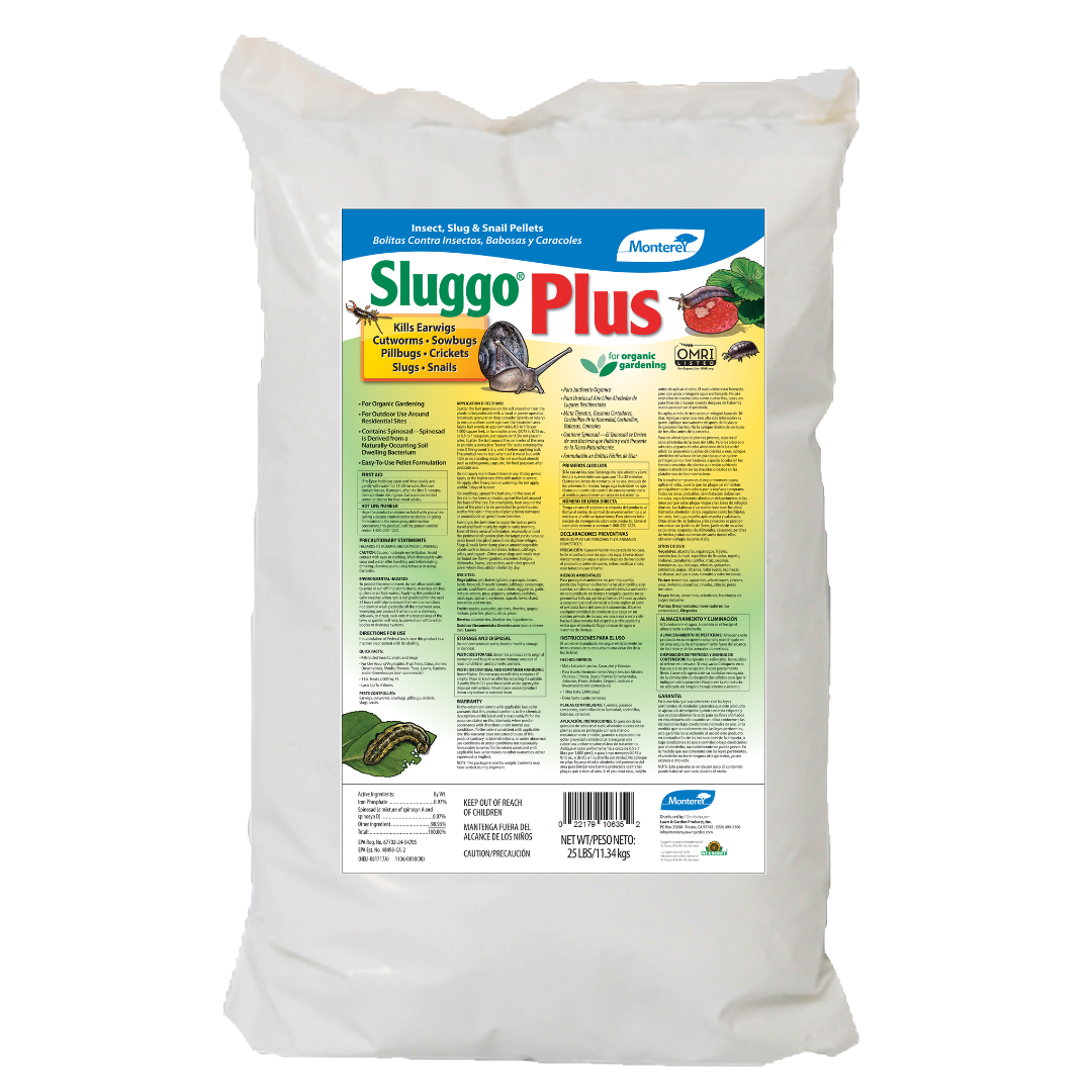 Monterey Sluggo Plus Insect, Slug & Snail Control, 25lbs