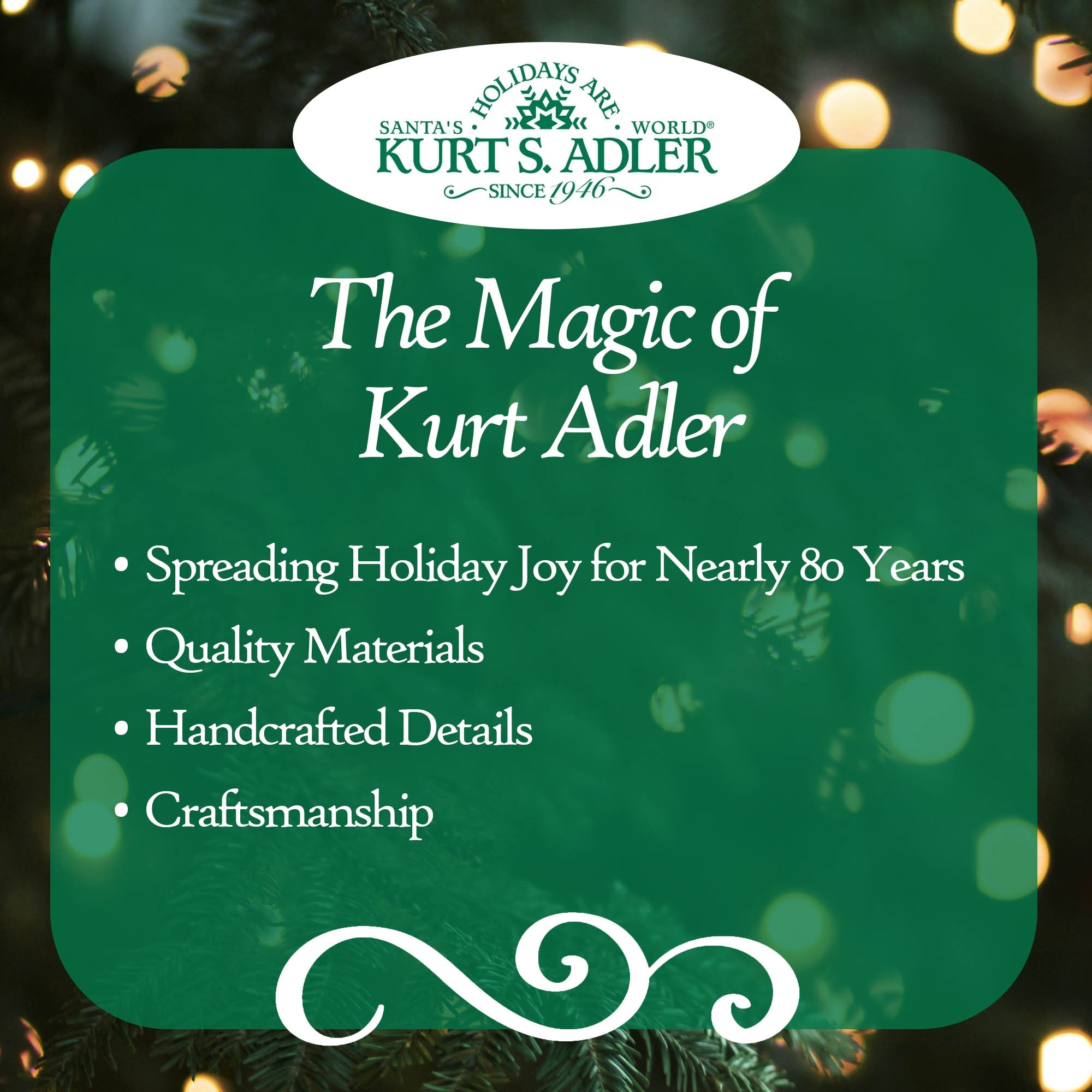 Kurt Adler Artificial Un-Lit Shiny White Mini Tree, 18"