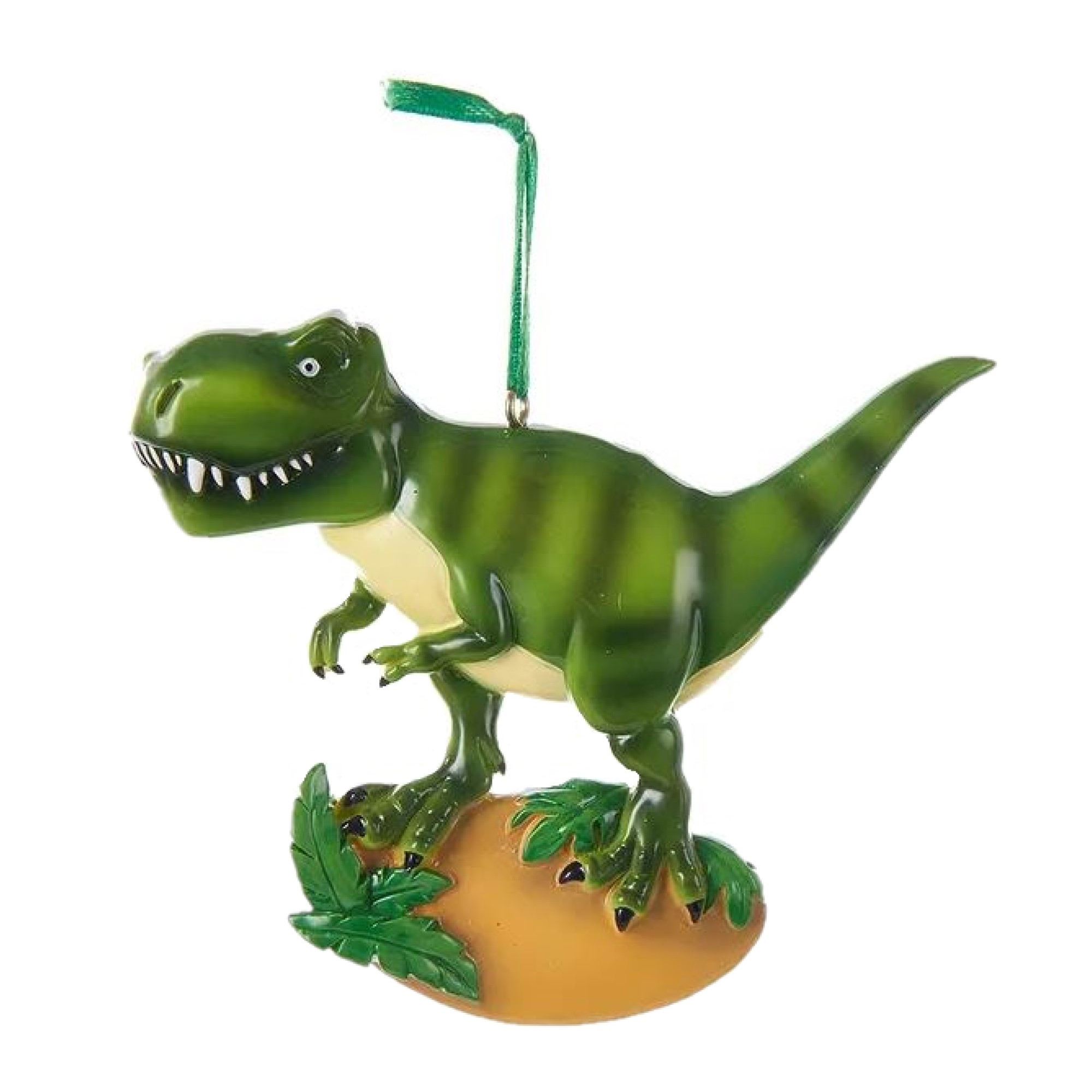 Kurt Adler Resin Ornament for Christmas Tree, T-Rex Dinosaur