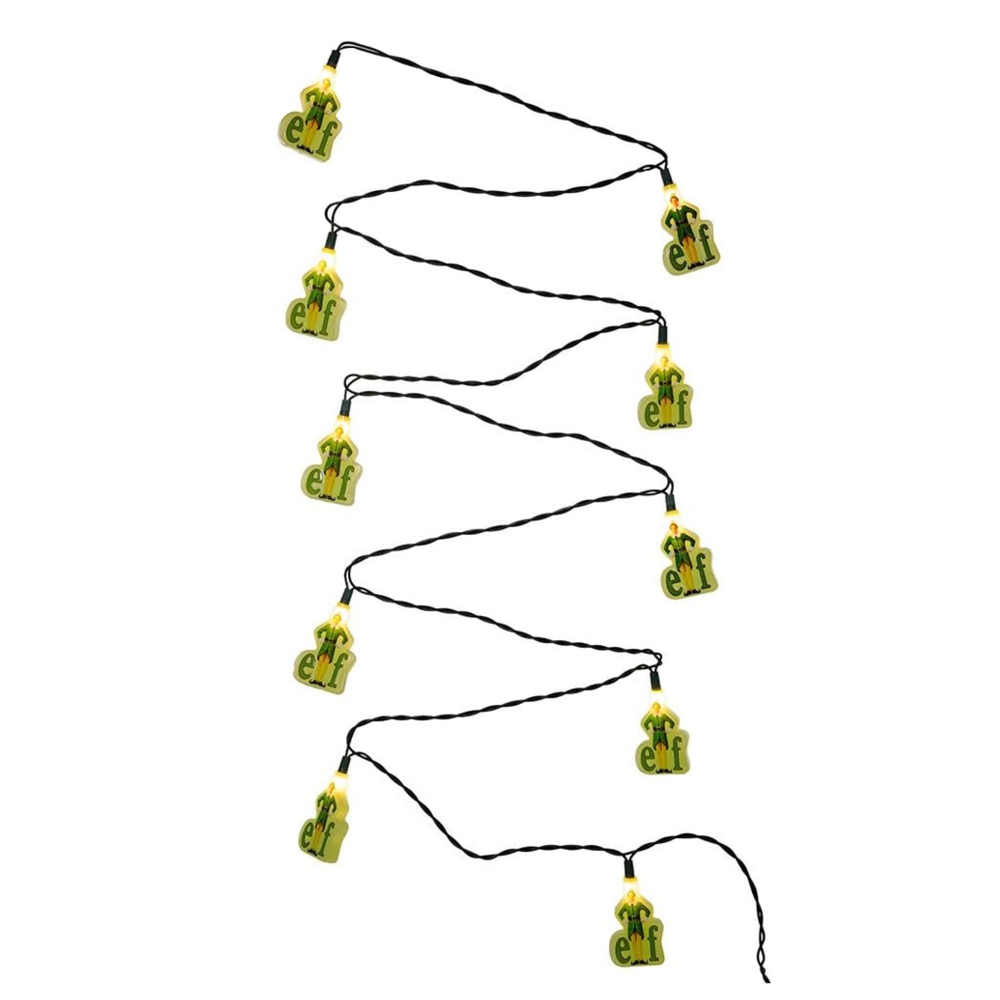 Kurt Adler Indoor/Outdoor UL 10-Light Elf the Movie Light Set, 12ft