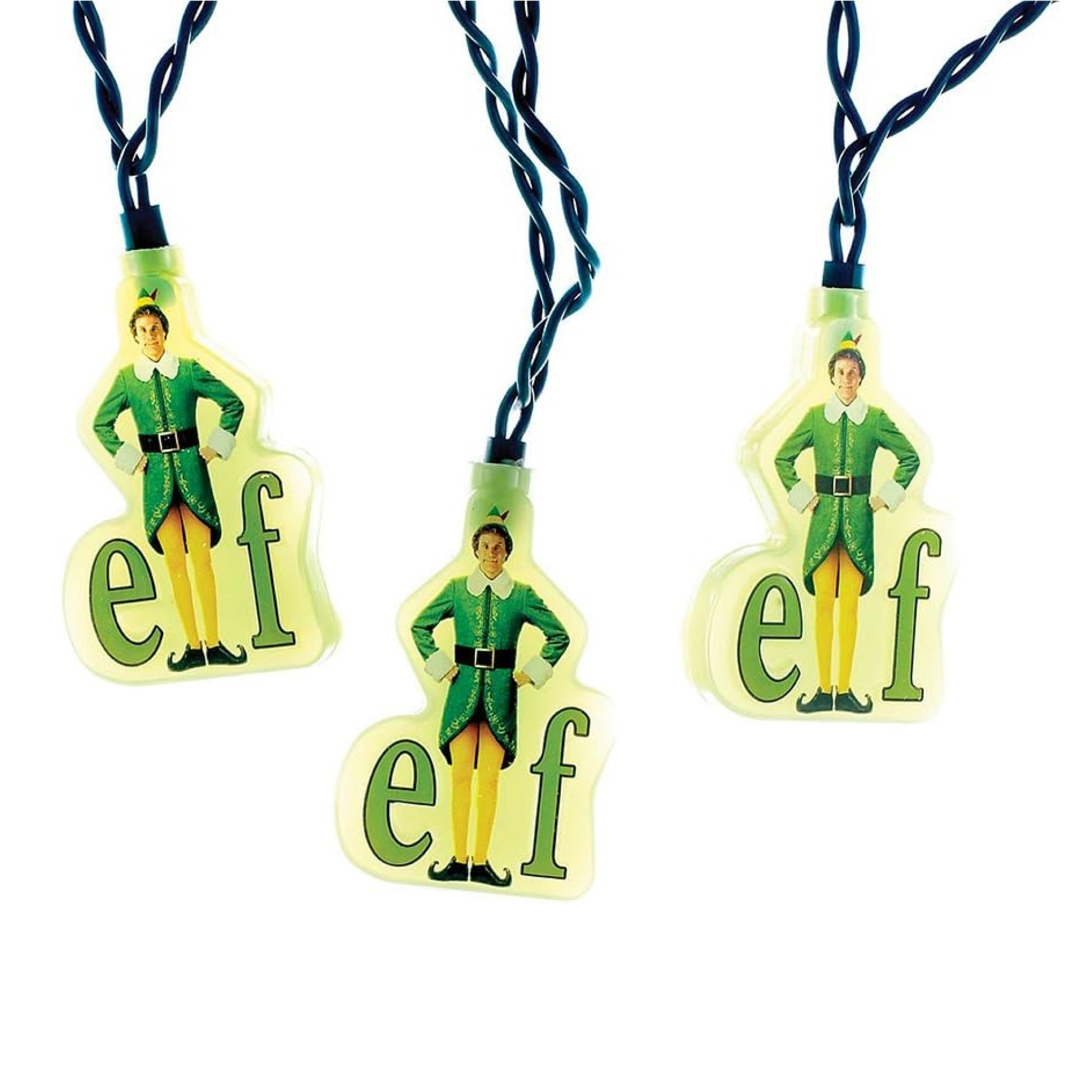 Kurt Adler Indoor/Outdoor UL 10-Light Elf the Movie Light Set, 12ft