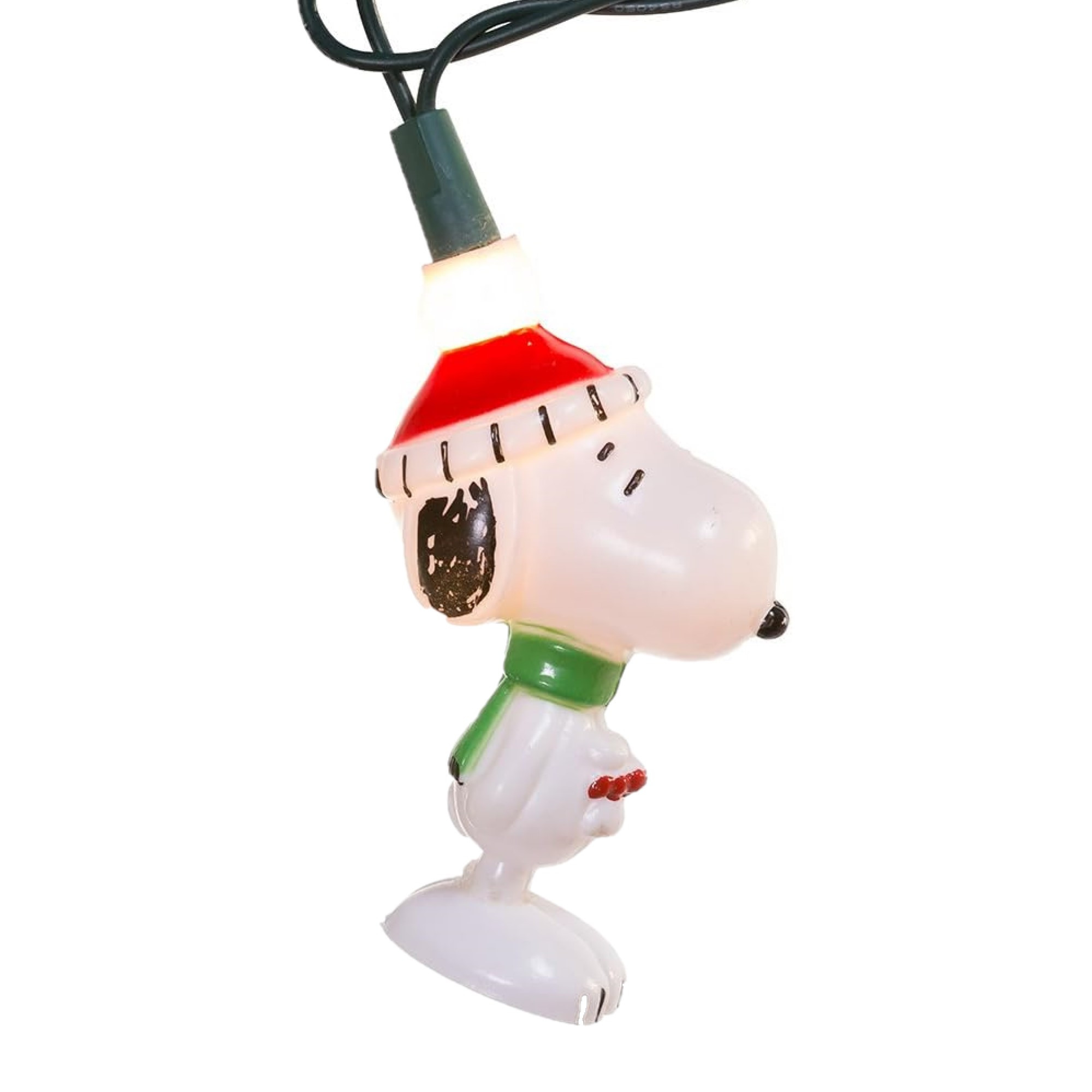 Kurt Adler Indoor/Outdoor UL 10-Light Snoopy Light Set, 9ft
