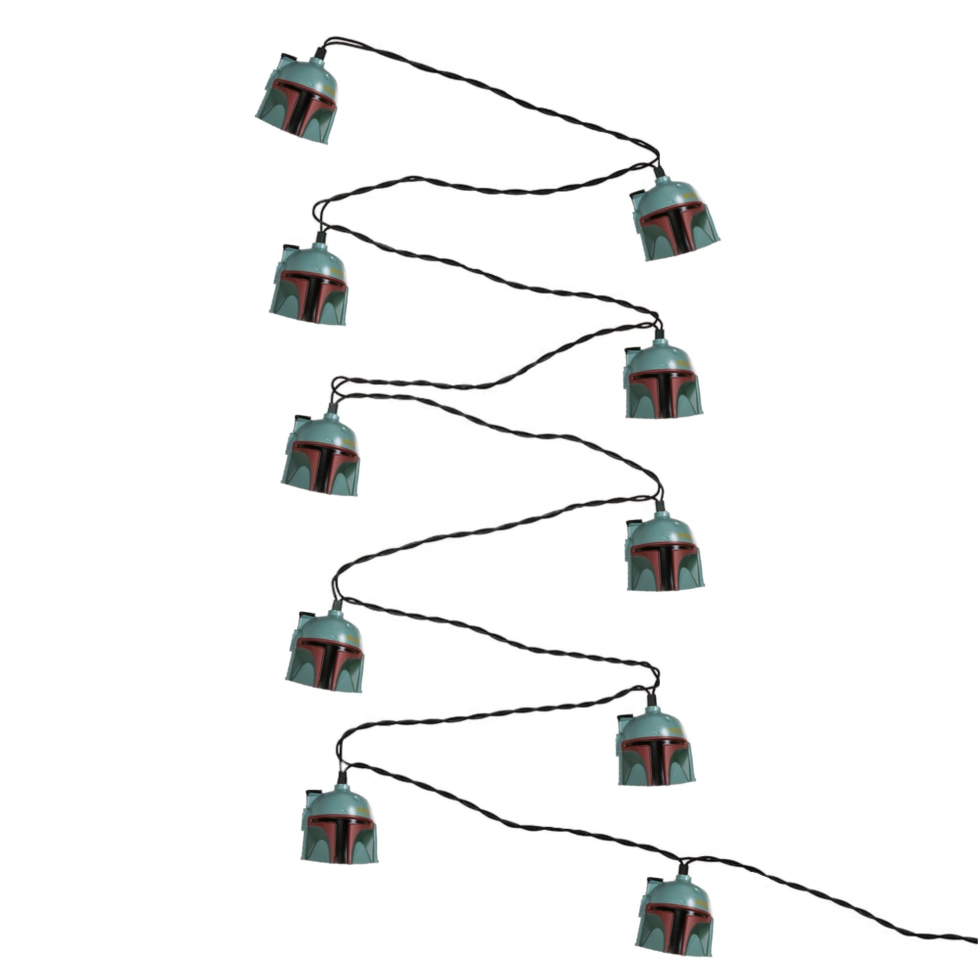 Kurt Adler Indoor/Outdoor UL 10-Light Boba Fett Light Set, 9ft