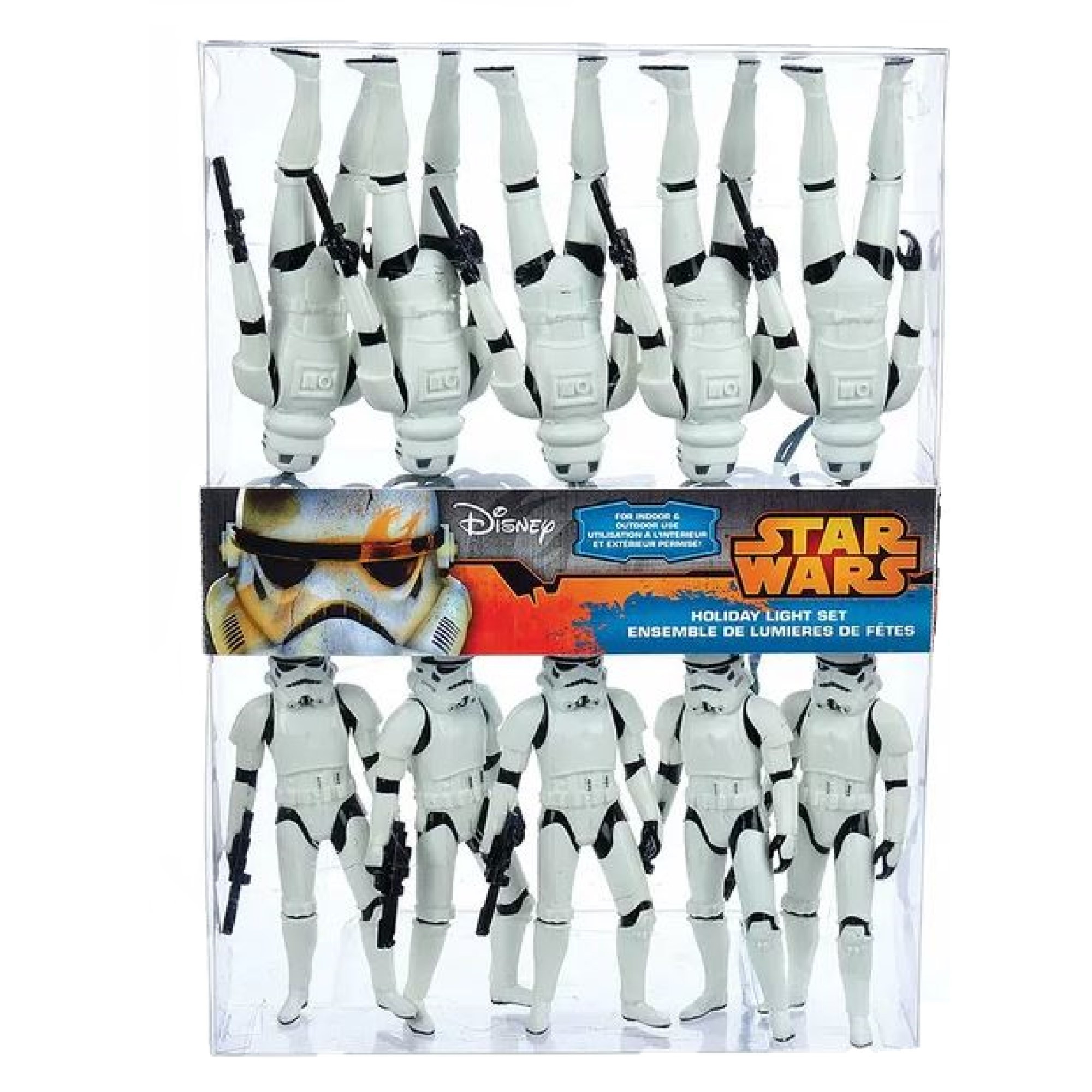 Kurt Adler Indoor/Outdoor UL 10-Light Storm Trooper Suit Light Set, 9ft