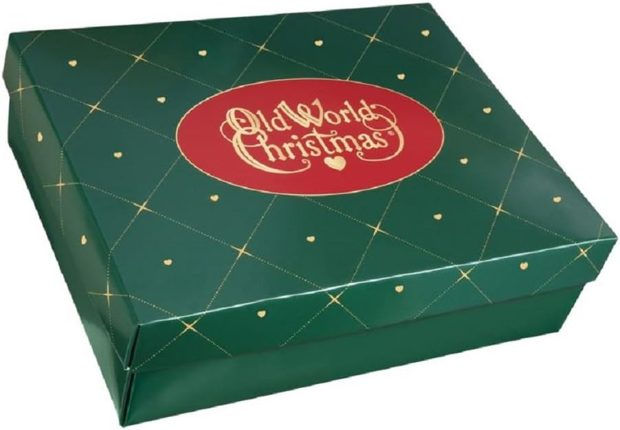 Old World Christmas Tree Ornament Storage Box, Fits 3 or 4 Ornaments, 12 Count