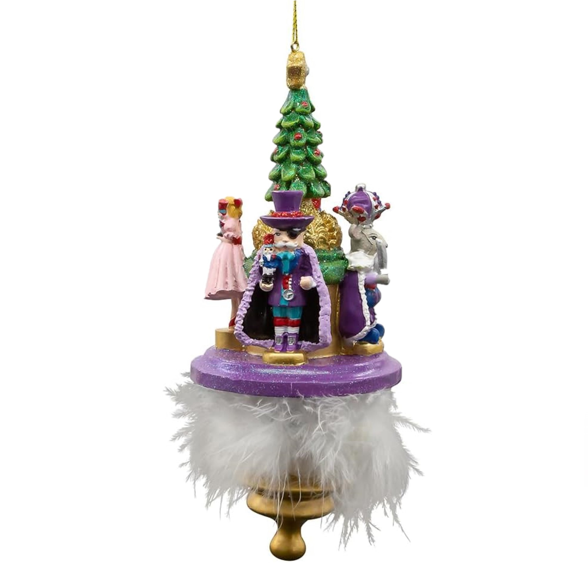 Kurt Adler Wooden Ornament for Christmas Tree, Nutcracker Suite Hat